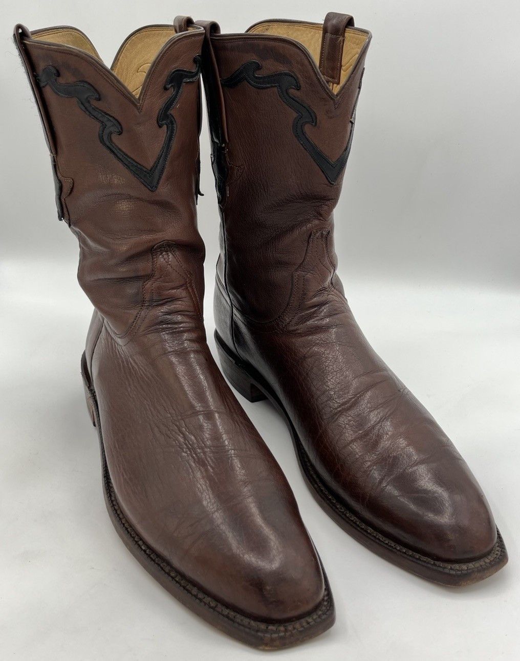 Lucchese LUCCHESE CLASSICS WHISKEY BURNISHED FLORENCE BUFFALO BOOTS Size US 13 / EU 46 - 1 Thumbnail