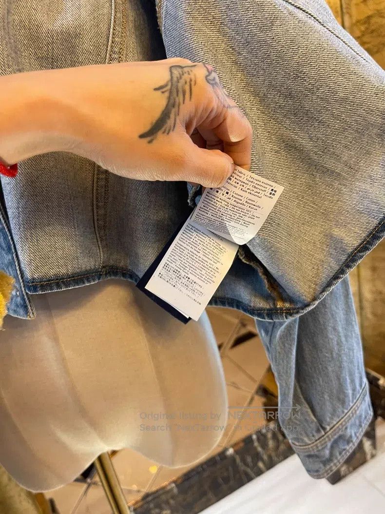 Valentino Valentino Logo cape dropped shoulder silhouette denim jack Size M / US 6-8 / IT 42-44 - 8 Thumbnail