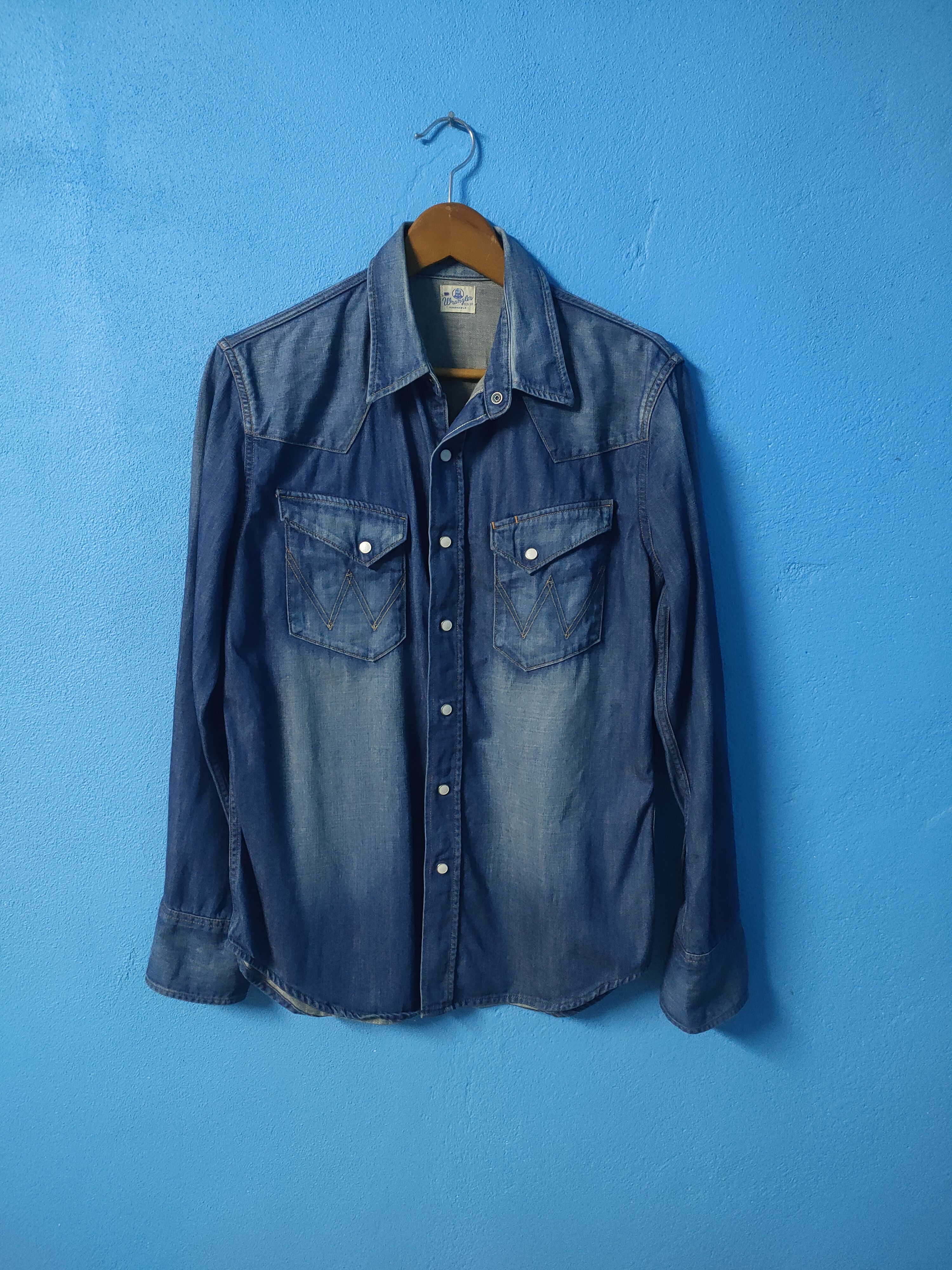 Vintage × Wrangler vintage WRANGLER BLUE BELL reproduction button ups Size US M / EU 48-50 / 2 - 1 Thumbnail
