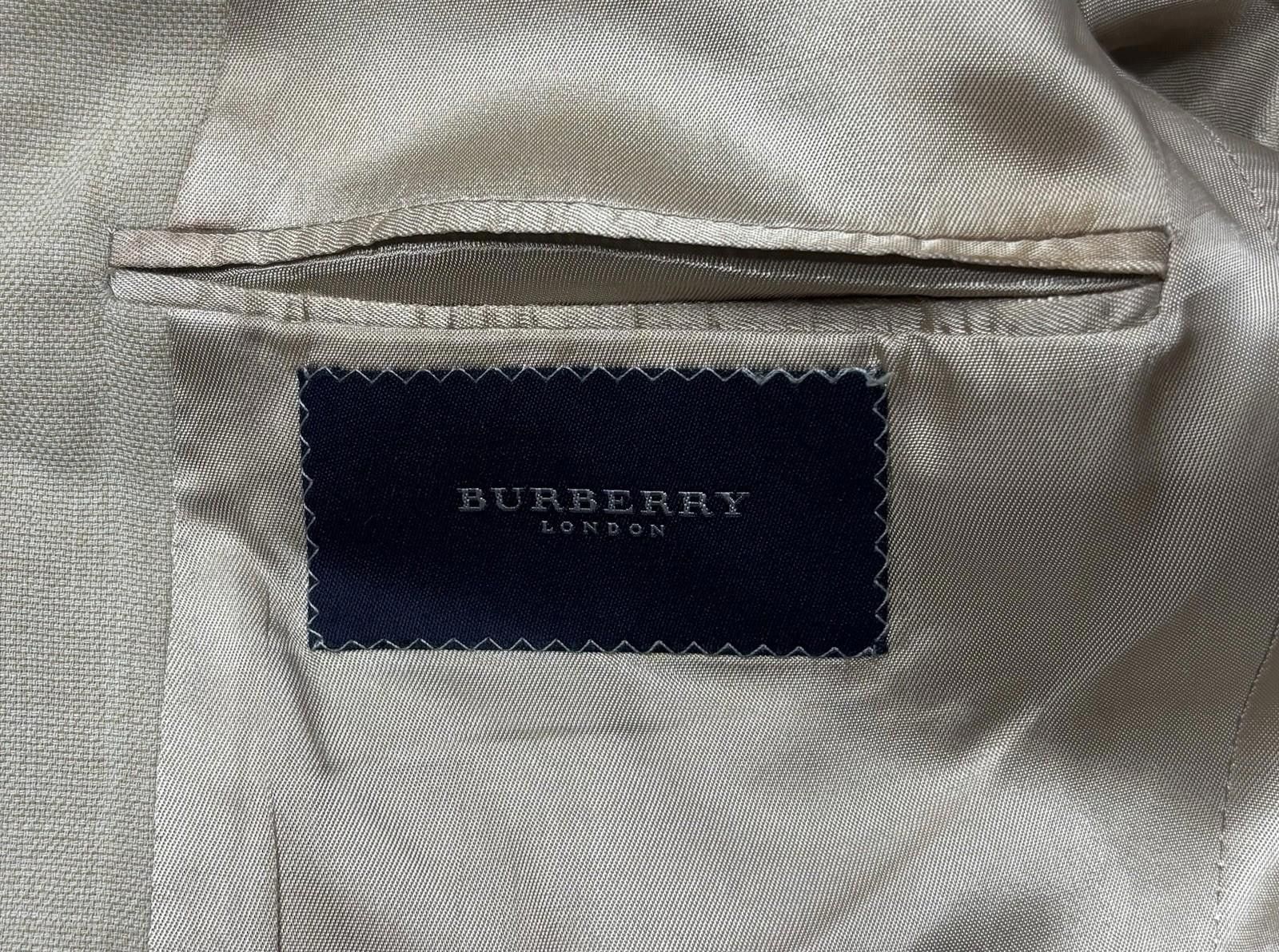 Burberry Burberry Blazer Jacket Mens 40L Beige Wool Sports Jacket Size 40L - 2 Thumbnail