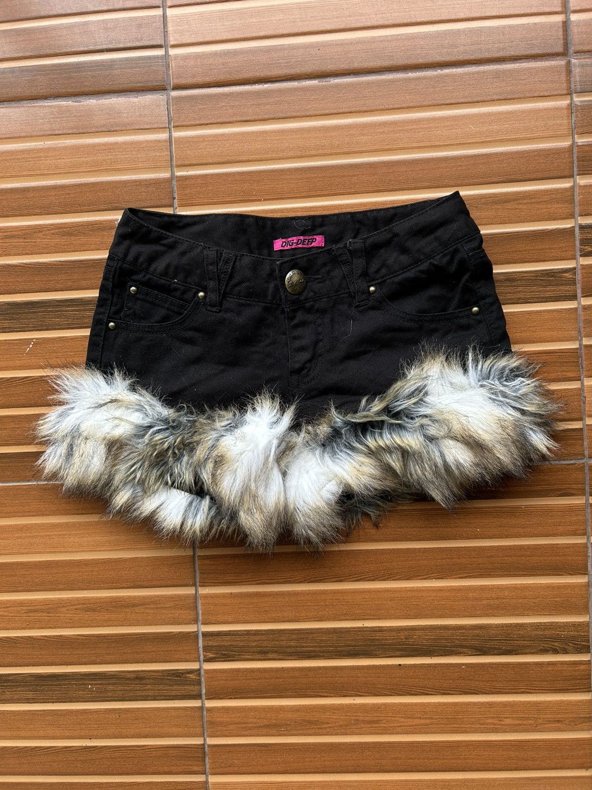 Isamu Katayama Backlash × Japanese Brand Dig deep japanese fur denim short wash Ifsixwasnine kmrii Size 29" - 1 Thumbnail