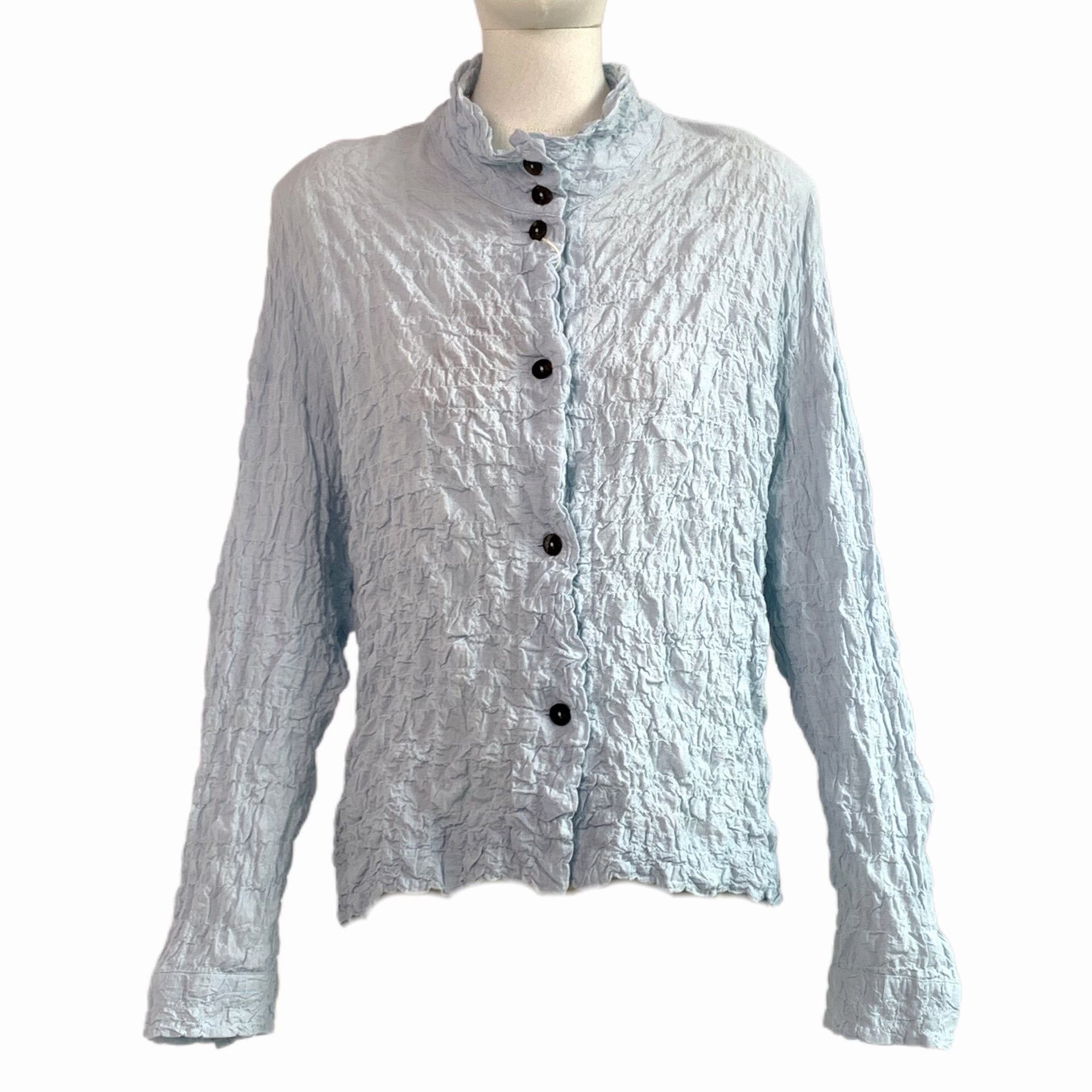 Moyuru Wrinkled Button-Up Shirt