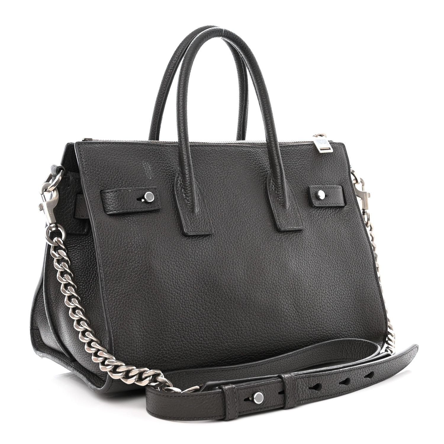 Saint Laurent Paris o1b1hav110824 Size: OS / Sac De Baby Leather Bag in Black Size ONE SIZE - 3 Thumbnail