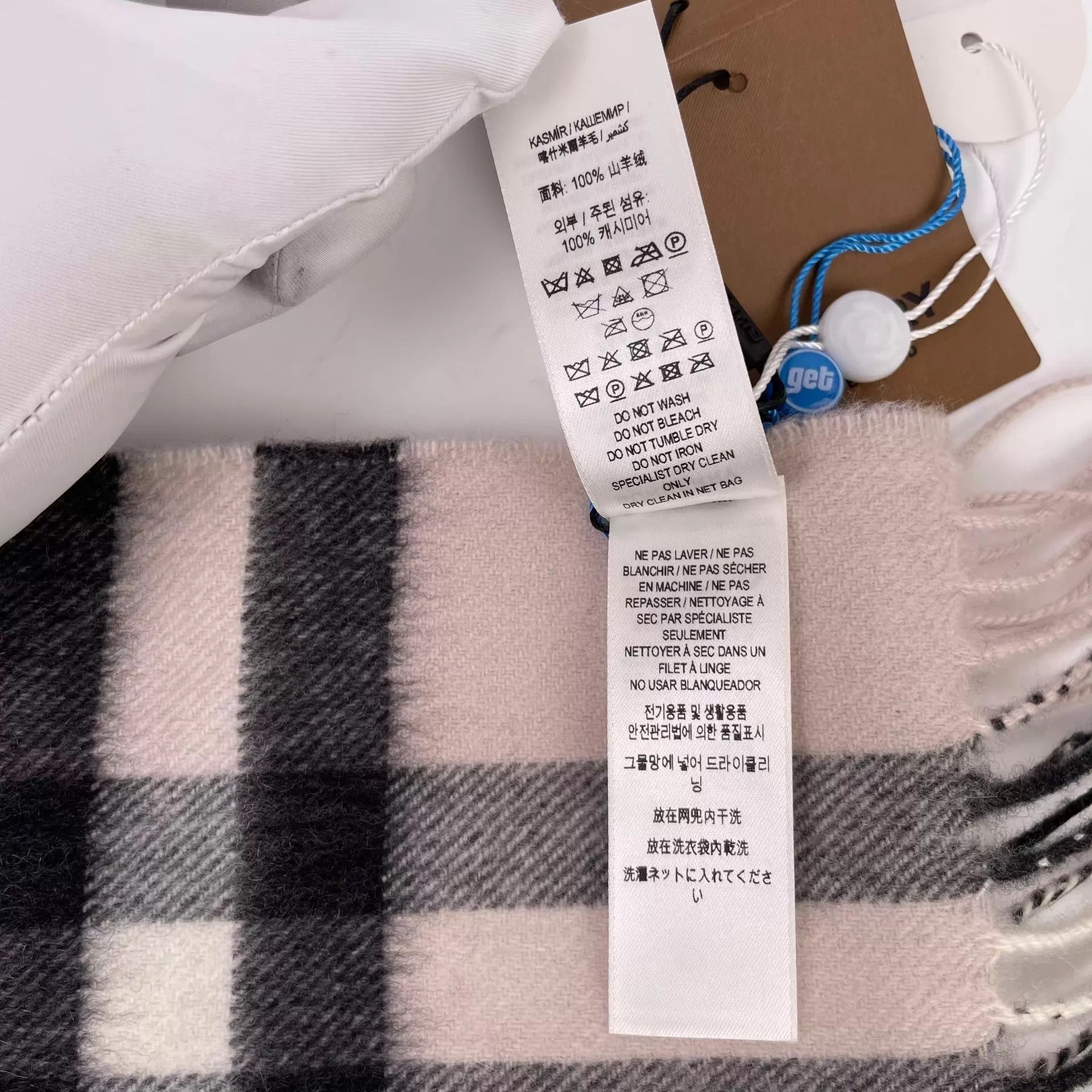Burberry Burberry Check Scarf 100% Cashmere New W/Box & Tags Size ONE SIZE - 6 Thumbnail