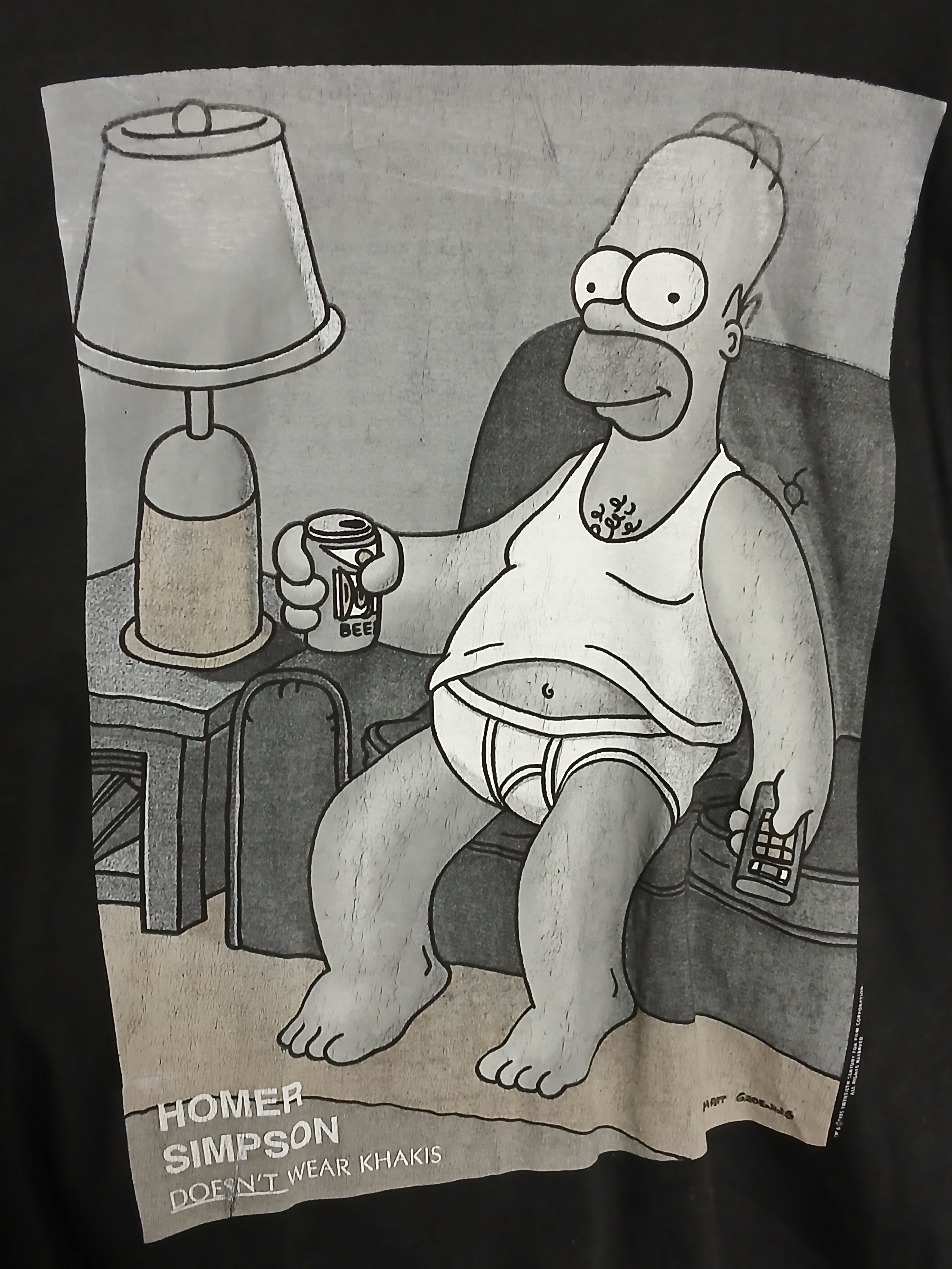 Cartoon Network × The Simpsons × Vintage Vintage The Simpsons Homer Simpson T-Shirt Size US M / EU 48-50 / 2 - 3 Thumbnail