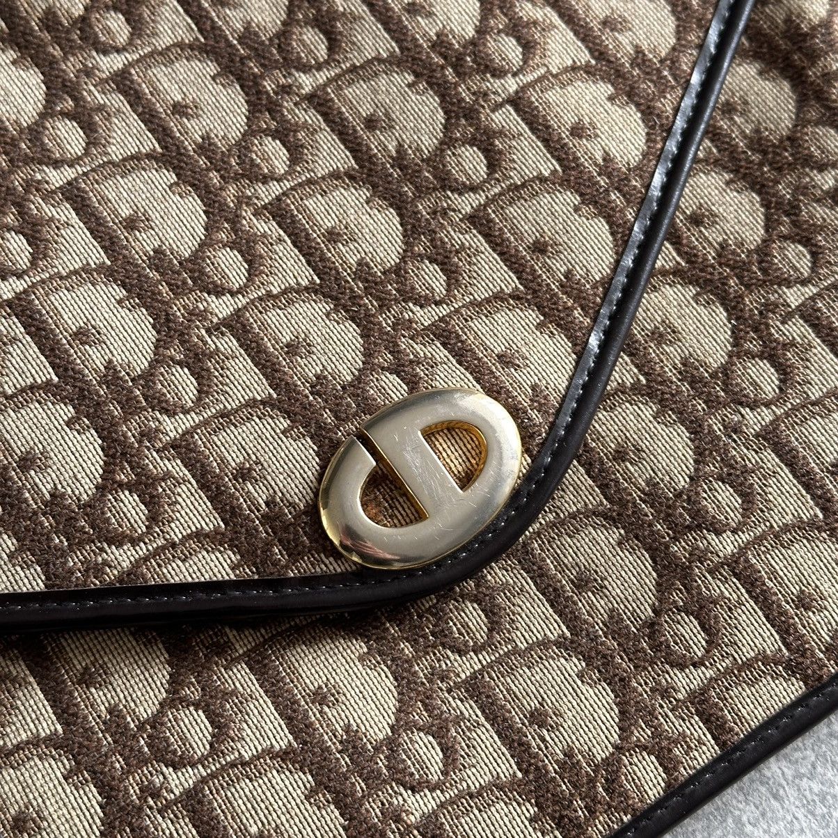 Christian Dior Monsieur Vintage Christian Dior Clutch 80’s Brown Monogram Leather Size ONE SIZE - 3 Thumbnail