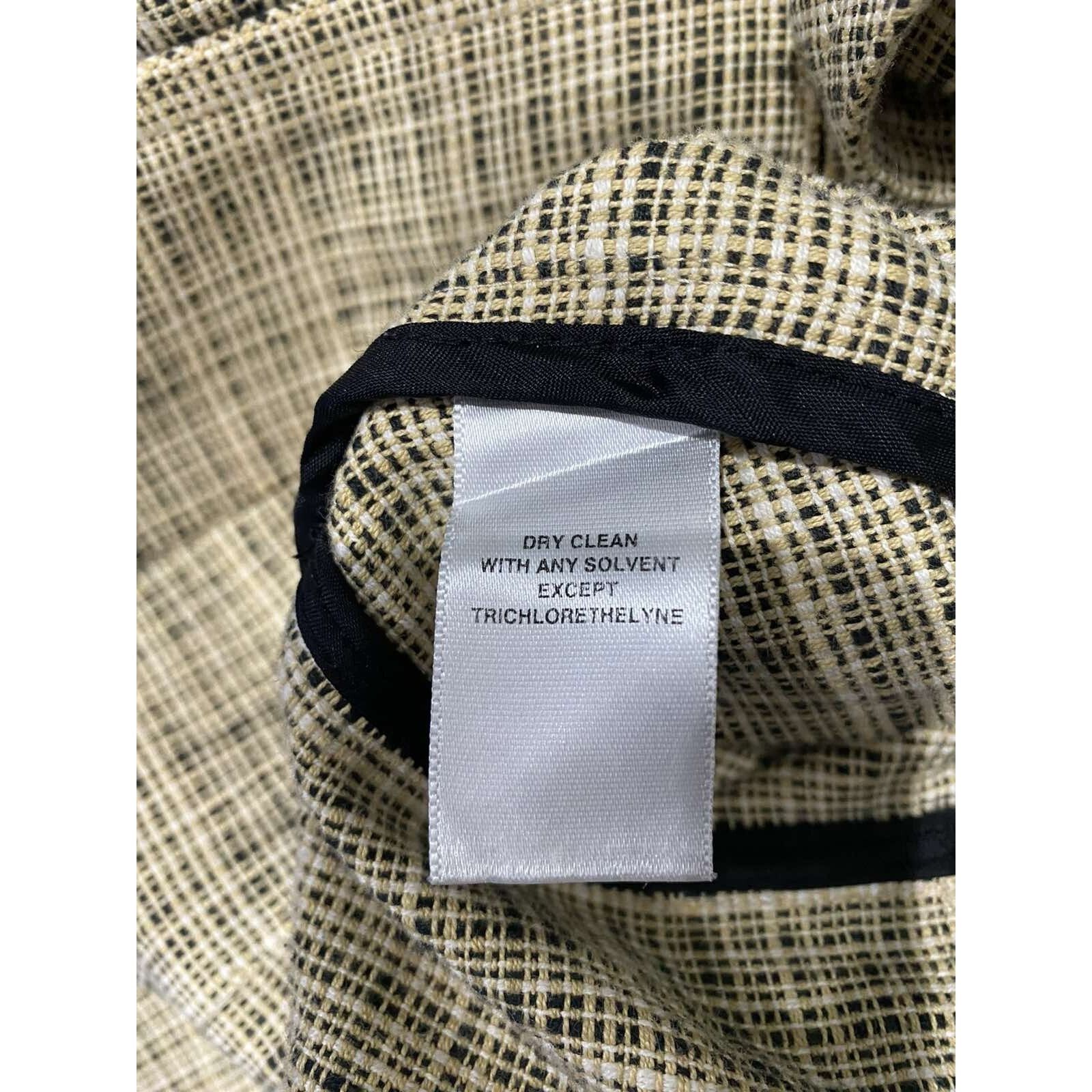 Anne Klein Anne Klein Womens Blazer Plaid Double-Button Size 16 A001604 Size XXL / US 16-18 / IT 52-54 - 4 Thumbnail