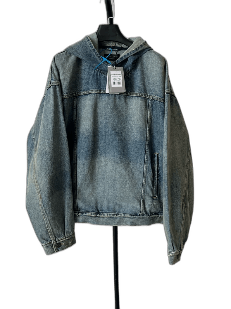Balenciaga Balenciaga balenciaga blue denim hooded jacket -2507 Size US S / EU 44-46 / 1 - 1 Thumbnail