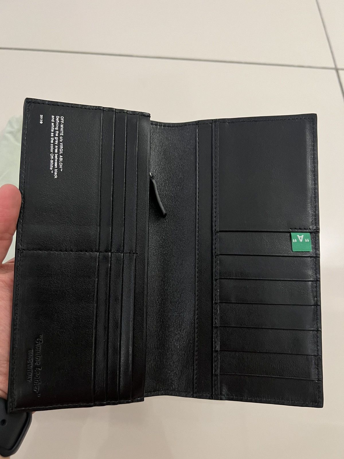 Off-White Off White Diagonal Long Wallet Black Size ONE SIZE - 4 Thumbnail