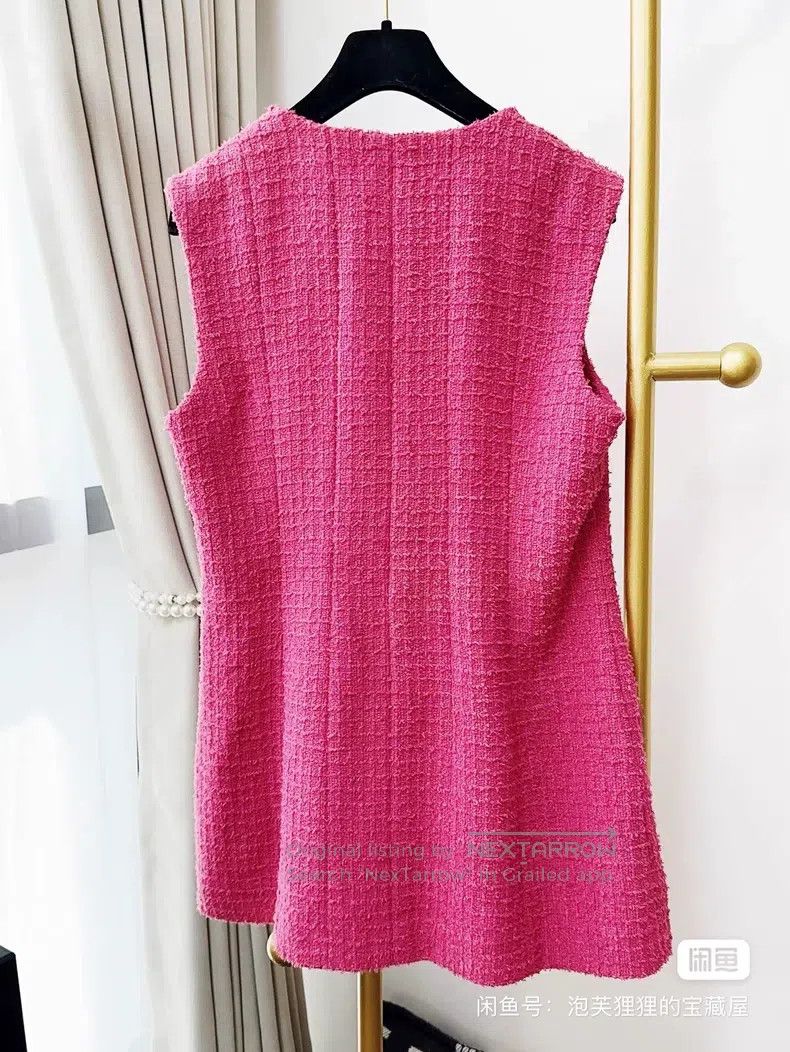 Chanel Chanel 22S rose pink sleeveless woven vest Size XS / US 0-2 / IT 36-38 - 3 Thumbnail