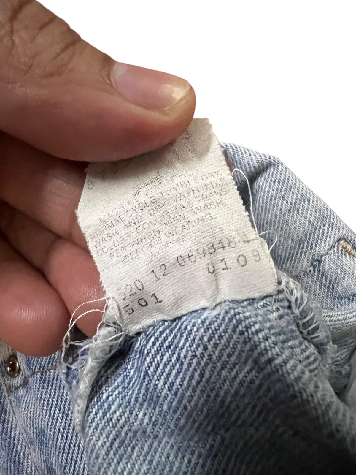 Levi's 80’s Distressed Levi’s 501 Acid Wash Rare Jean Size US 30 / EU 46 - 21 Thumbnail