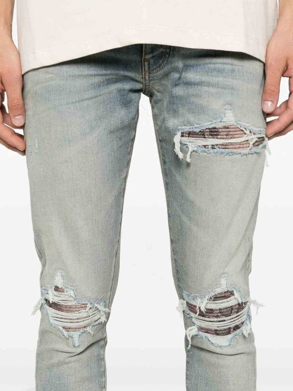 Amiri oc11z0526 Snake MX1 Jeans in Antique Indigo Size US 31 - 4 Thumbnail