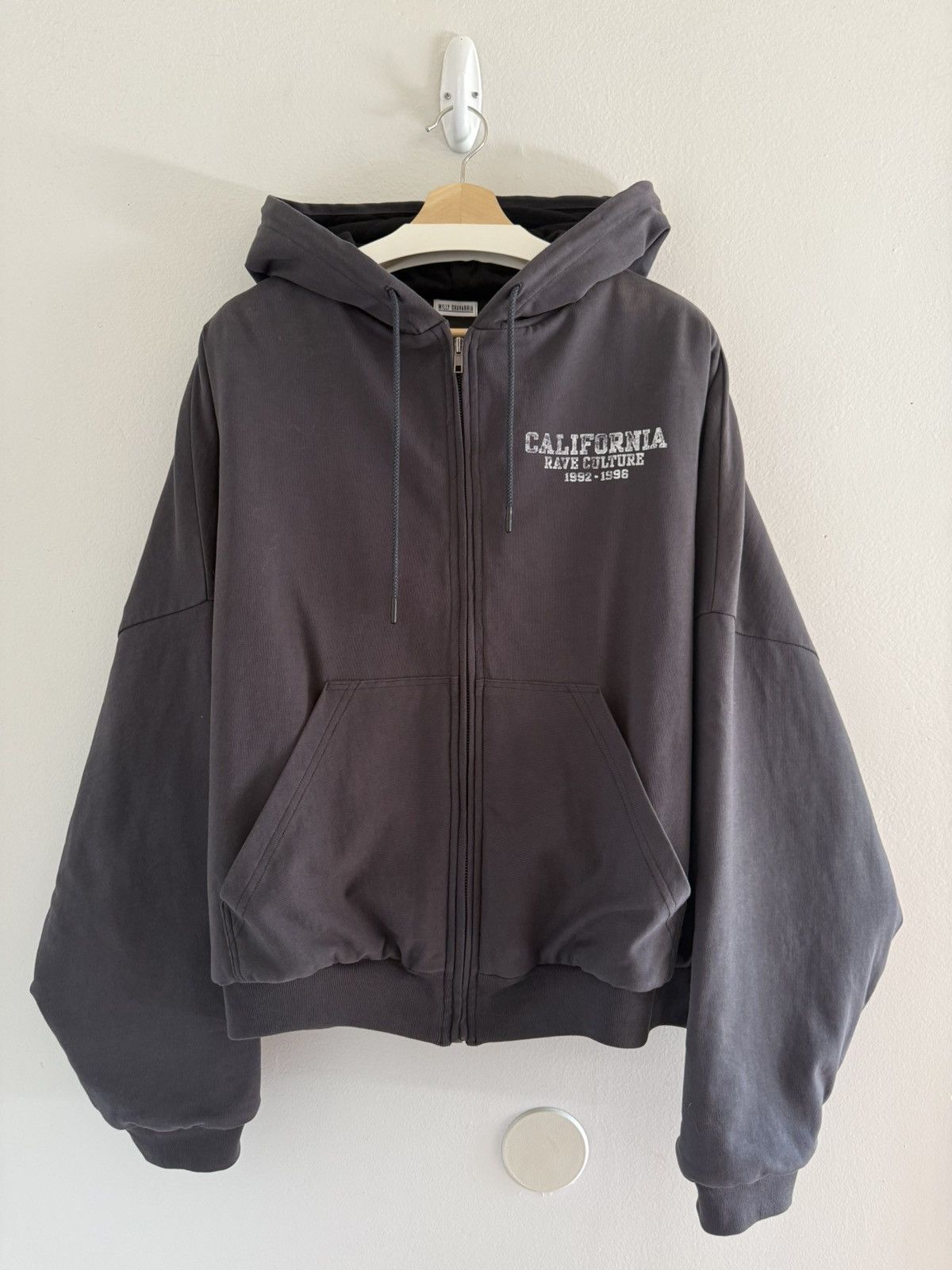 Willy Chavarria JAPAN EXCLUSIVE Rave Culture Lined Padded Bomber Zip Hoodie Size US M / EU 48-50 / 2 - 6 Thumbnail