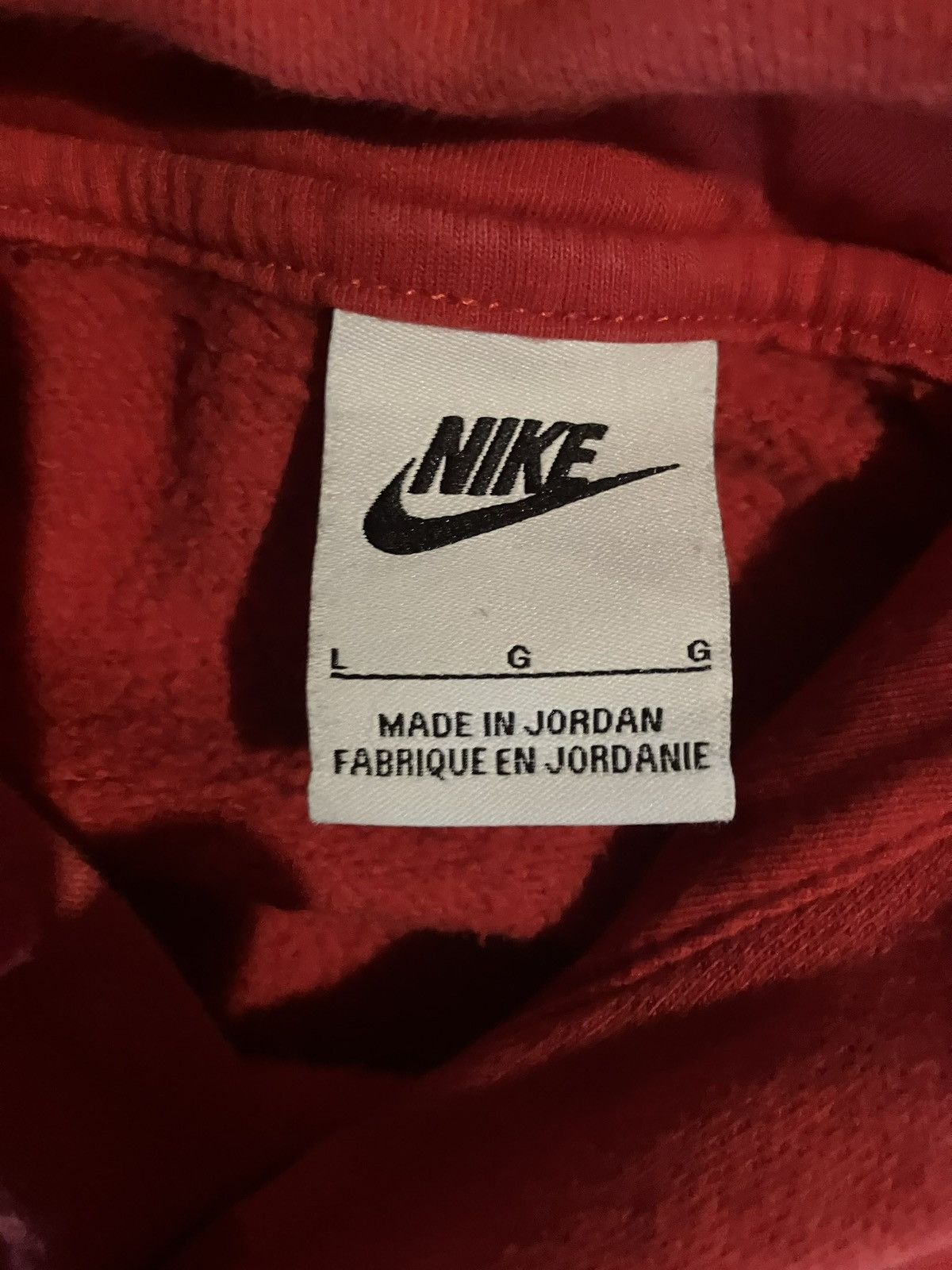Nike Red great condition Nike hoodie Size US L / EU 52-54 / 3 - 3 Thumbnail