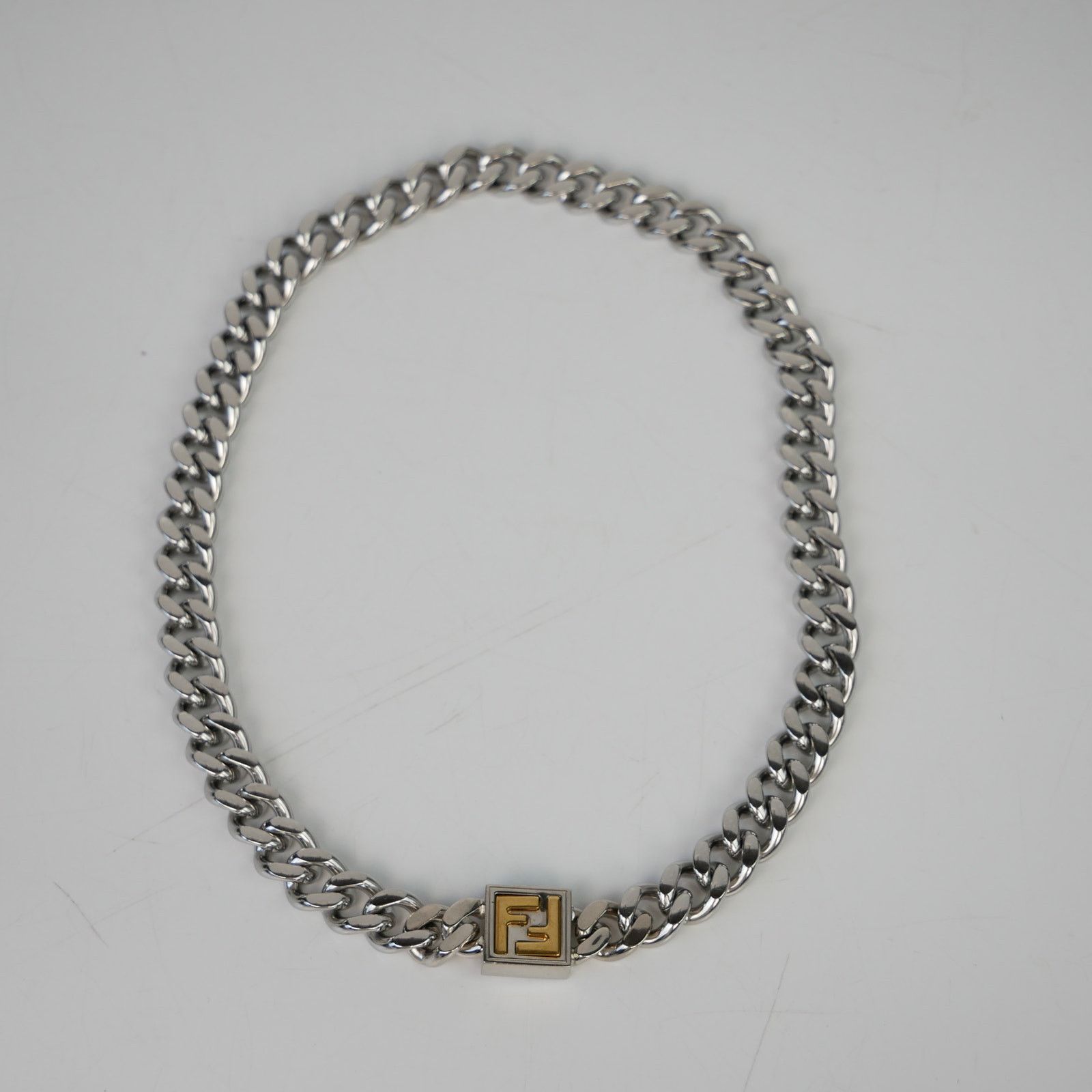 Fendi Fendi Cuban Mens Necklace Size ONE SIZE - 1 Thumbnail