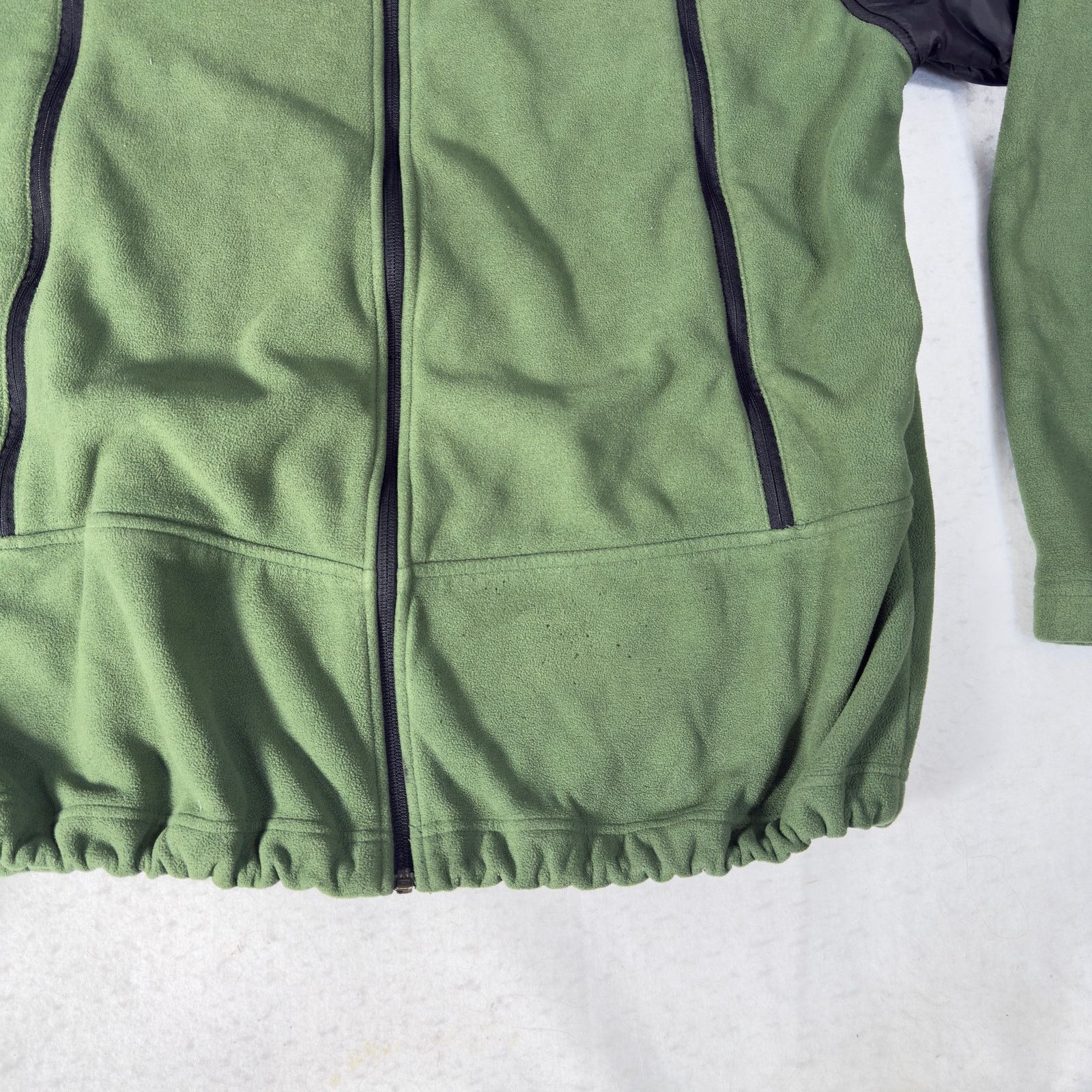 Timberland Timberland Fleece Full Zip Jacket Men XL Green/ Black Size US XL / EU 56 / 4 - 6 Thumbnail