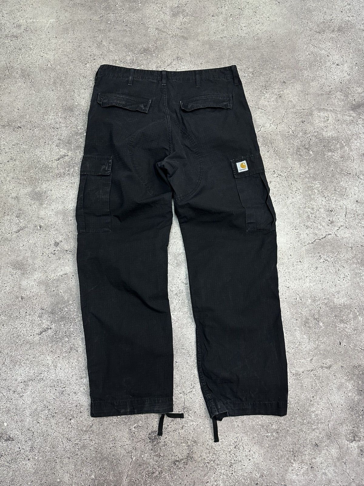 Carhartt Vintage Carhartt WIP Cargo Pants Ripstop Work Black Y2K Size US 34 / EU 50 - 7 Thumbnail