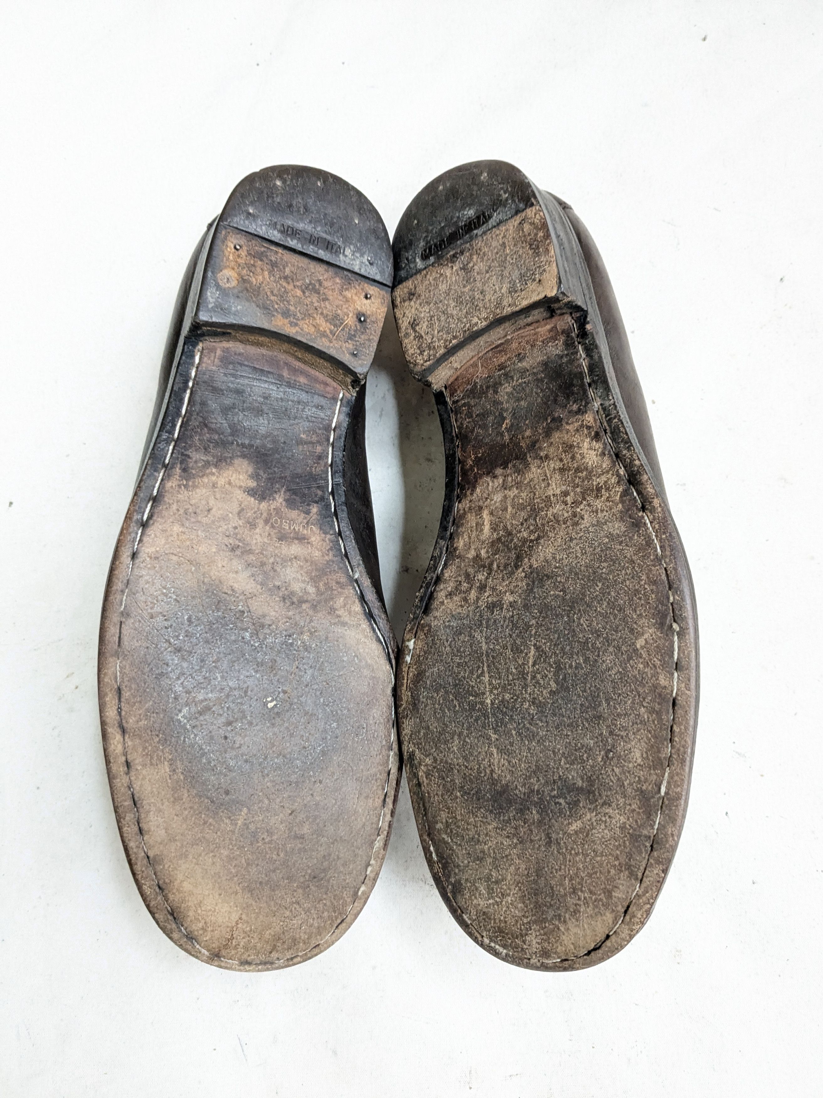 Gucci Gucci Horsebit Driving Loafers Brown Leather 11.5 Buckle Size US 11.5 / EU 44-45 - 16 Thumbnail