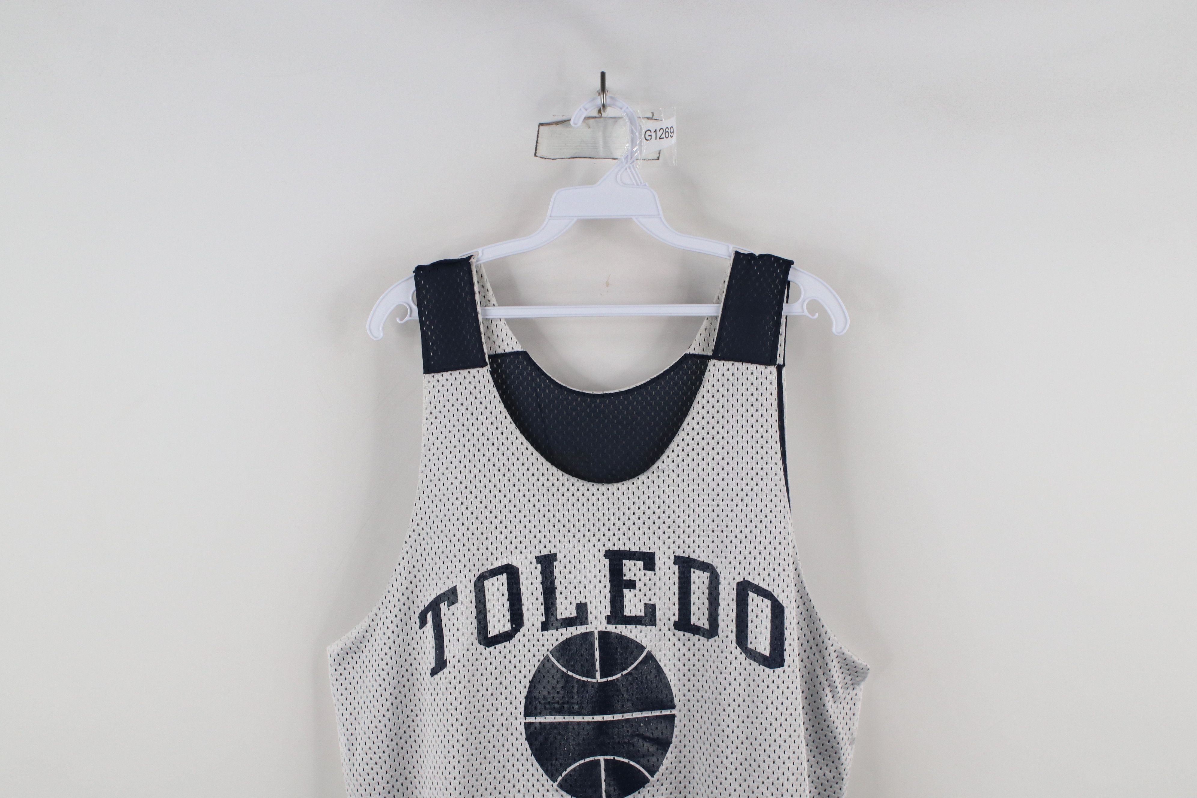 Vintage Vintage 90s Reversible University Toledo Basketball Jersey Size US L / EU 52-54 / 3 - 10 Thumbnail