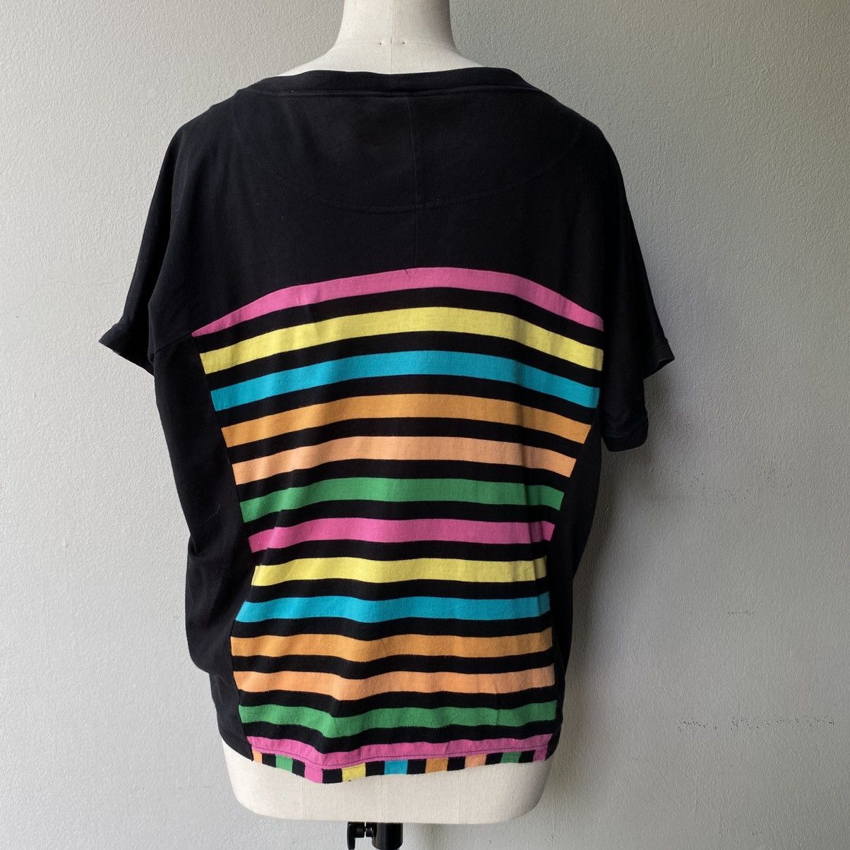 Tsumori Chisato Tsumori Chisato Rainbow Stripe Patchwork Tee Size M / US 6-8 / IT 42-44 - 4 Thumbnail