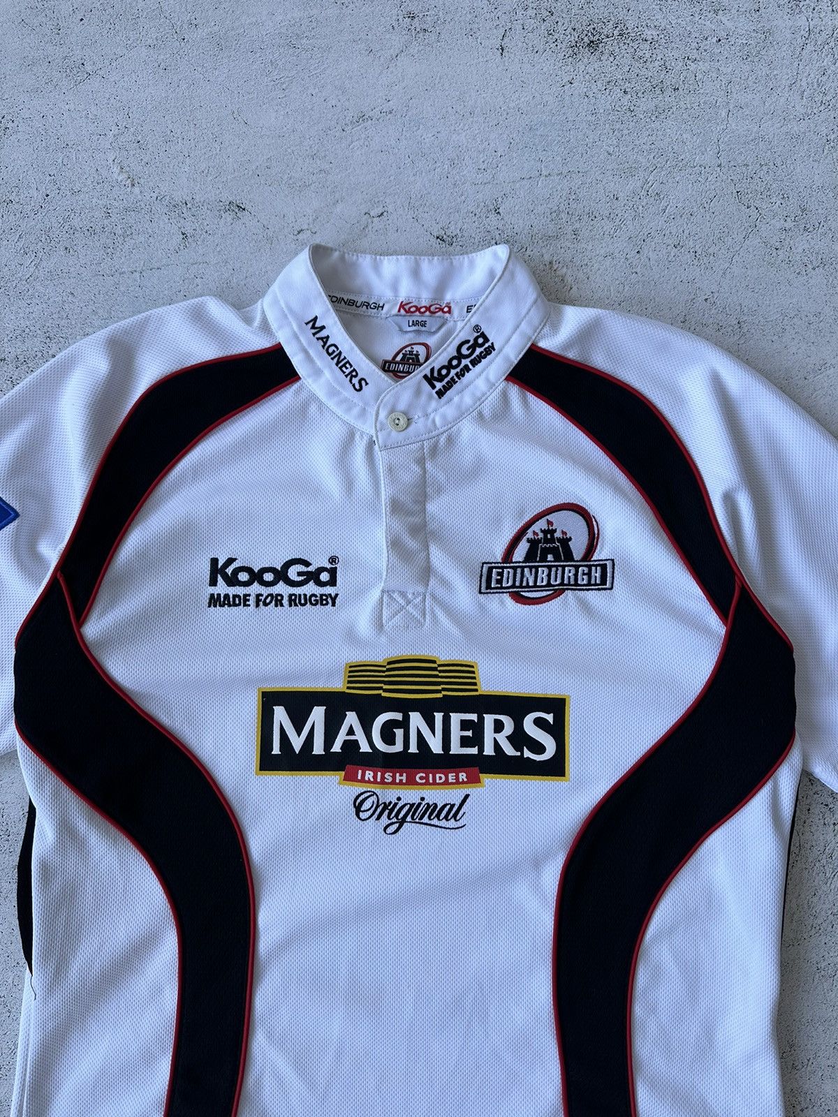 Rugby Ralph Lauren × Vintage Vintage Kooga Edinburgh Rugby Shirt Size US L / EU 52-54 / 3 - 3 Thumbnail