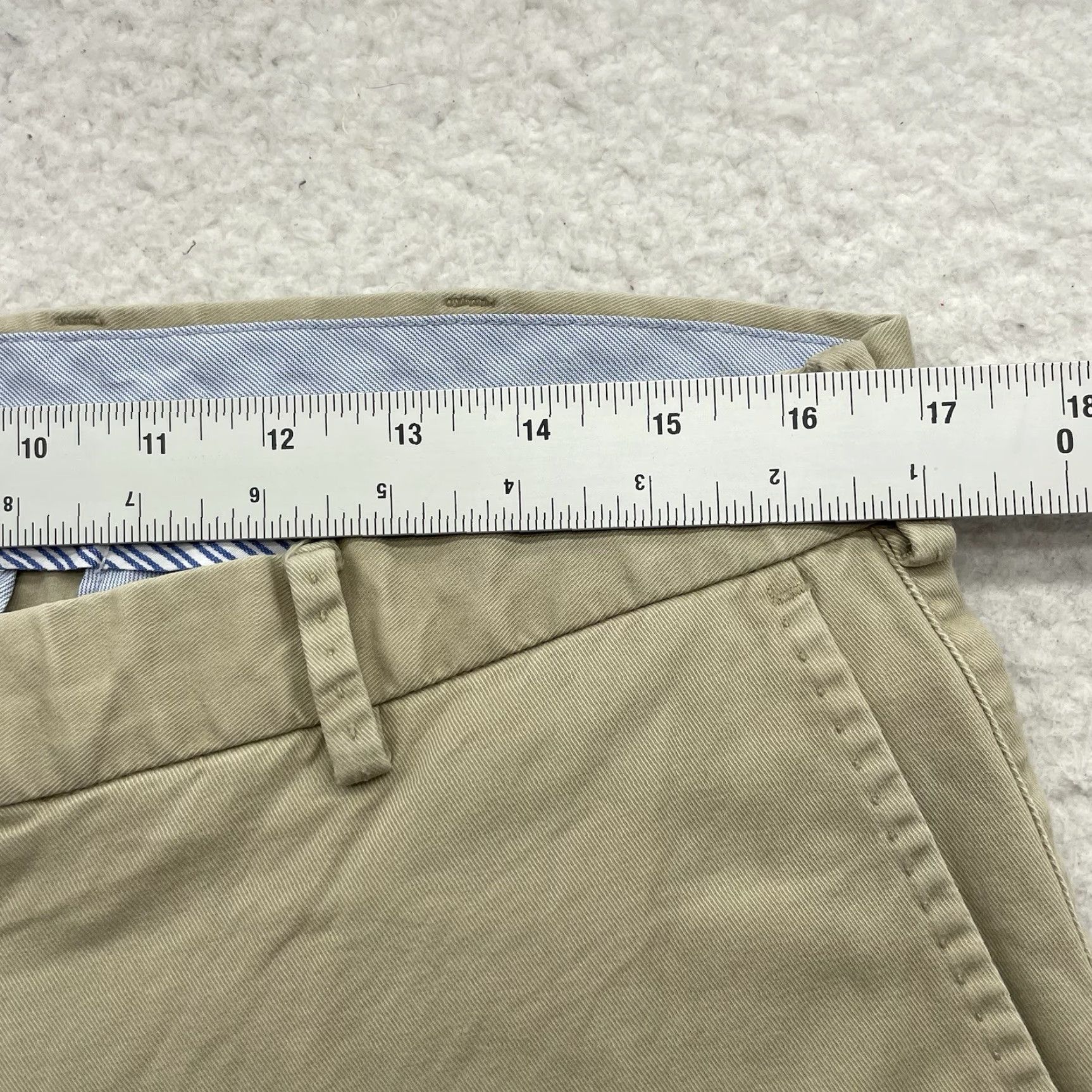 Peter Millar Peter Millar Chino Pants Mens 34x29.5 Pima Cotton Blend Stretch Golf Beige Khaki Size US 34 / EU 50 - 6 Thumbnail