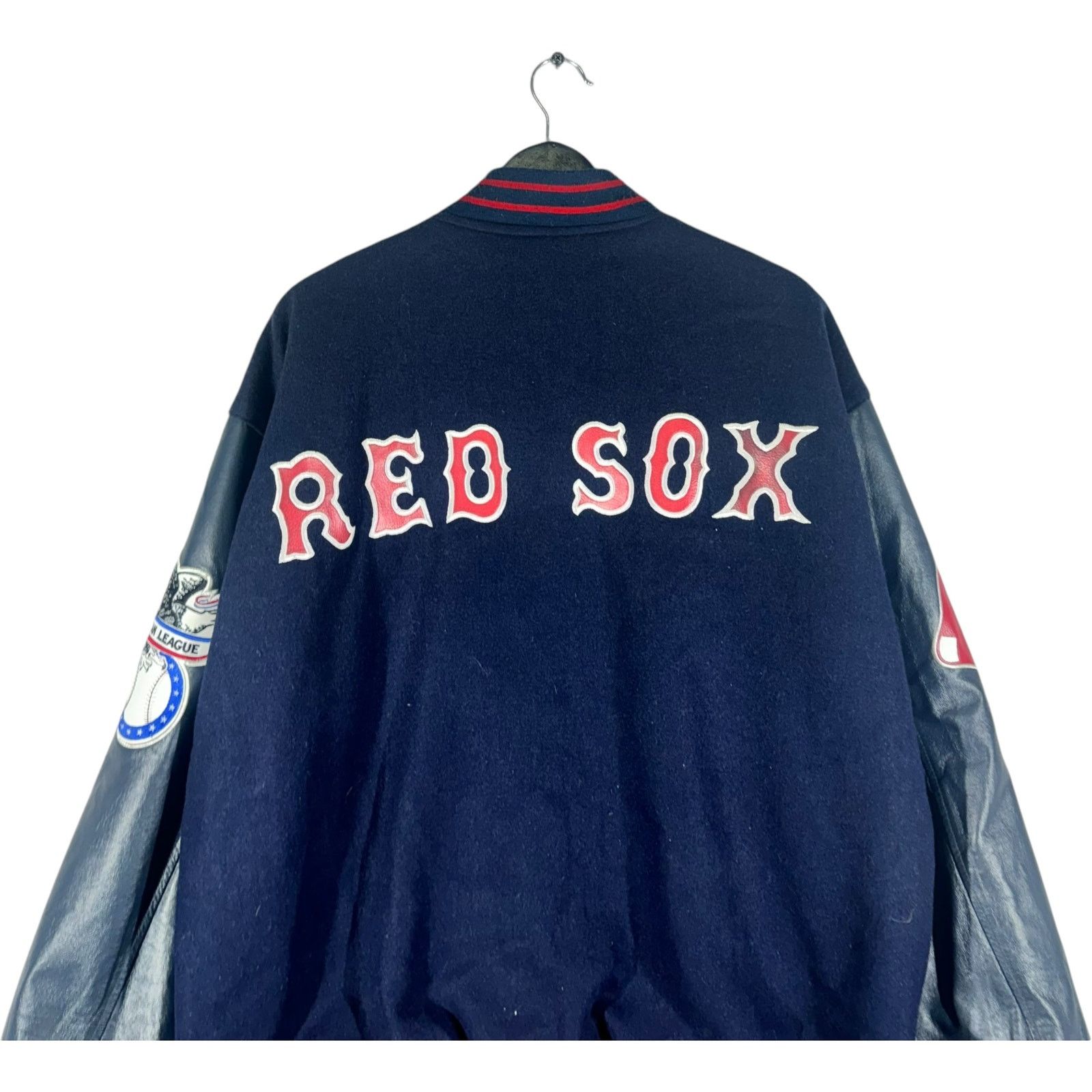 JH Design Vintage Boston Red Sox Reversible Varsity Jacket Size US XL / EU 56 / 4 - 6 Thumbnail