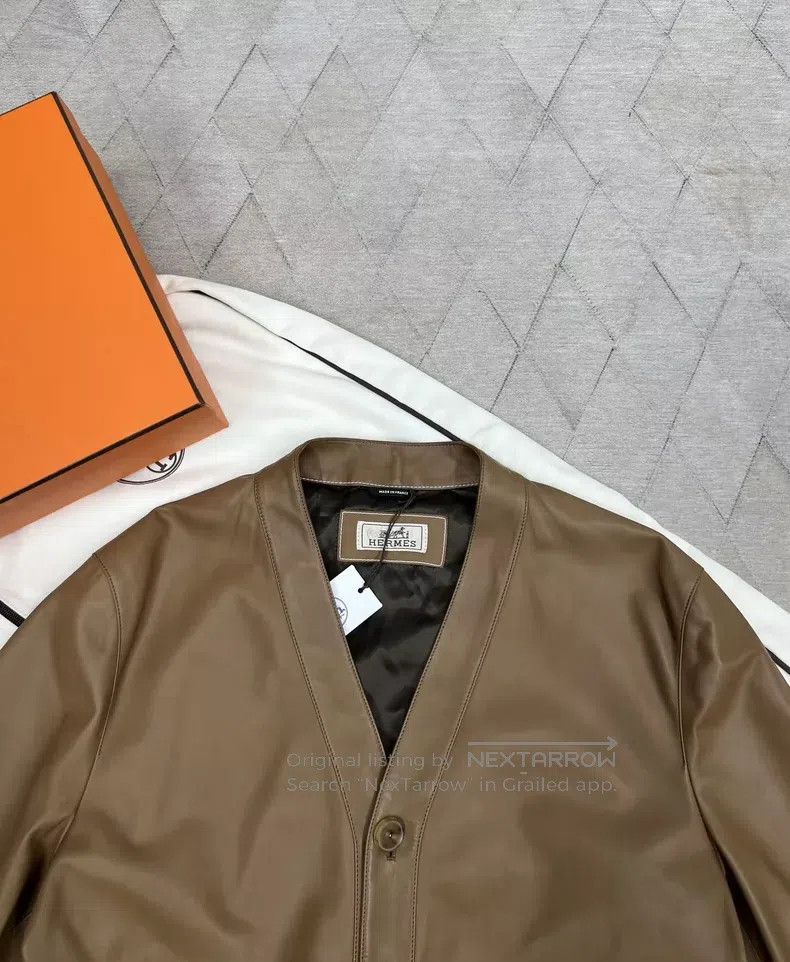 Hermes Hermes Knight Leather Jacket Size US M / EU 48-50 / 2 - 2 Thumbnail
