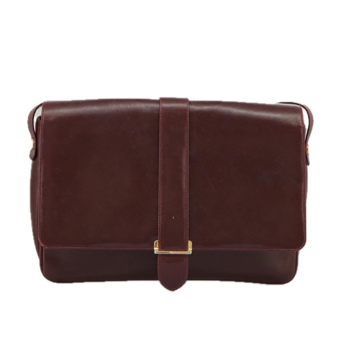 Salvatore Ferragamo Burgundy Leather Shoulder Bag (Pre-Owned) Size ONE SIZE - 1 Thumbnail