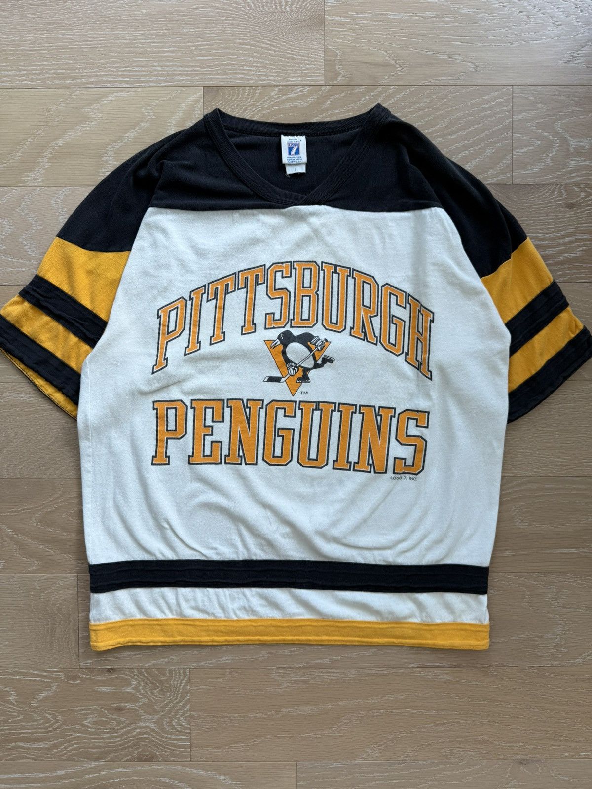 Logo 7 Vintage Pittsburgh Penguins NHL shirt Size US L / EU 52-54 / 3 - 1 Thumbnail