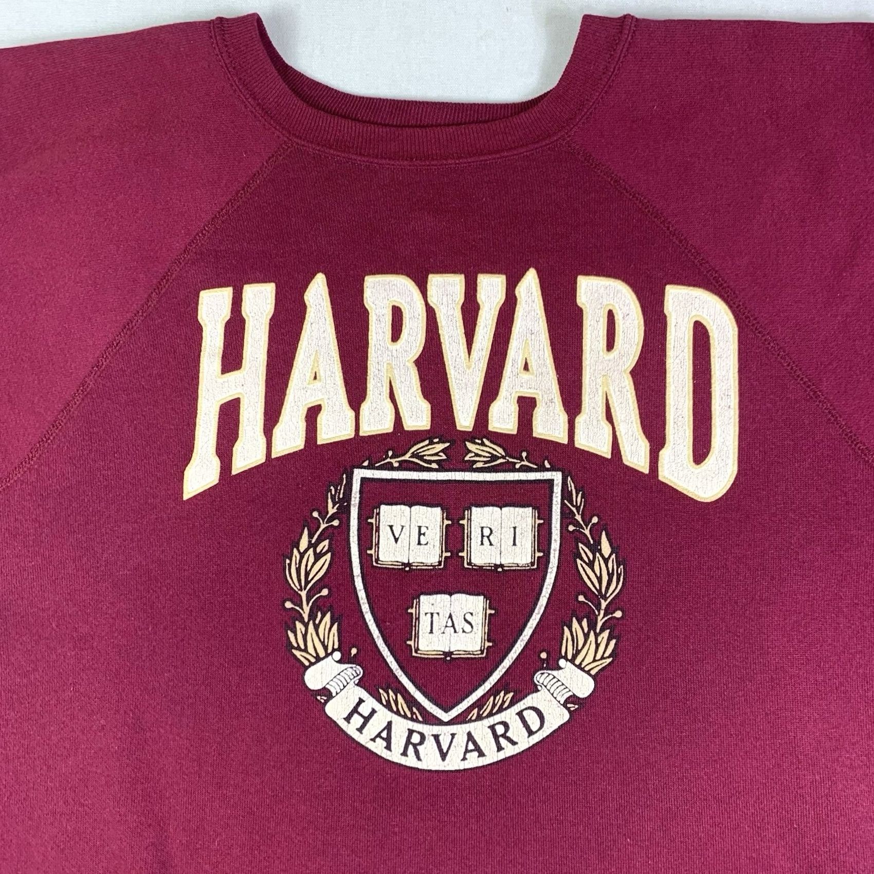 Vintage VINTAGE Harvard University sweater 1980s Discus Athletic Red XL Made In USA Mens Size US XL / EU 56 / 4 - 2 Thumbnail