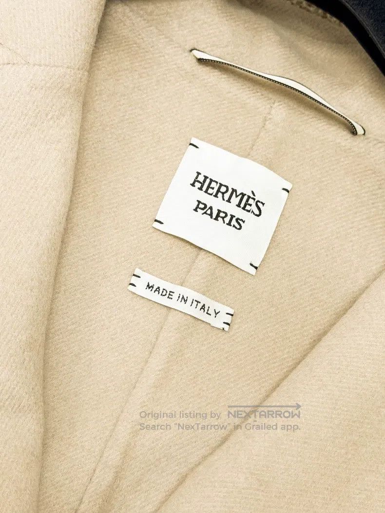 Hermes Hermes Oatmeal Color Cashmere Coat Jacket Size XS / US 0-2 / IT 36-38 - 2 Thumbnail