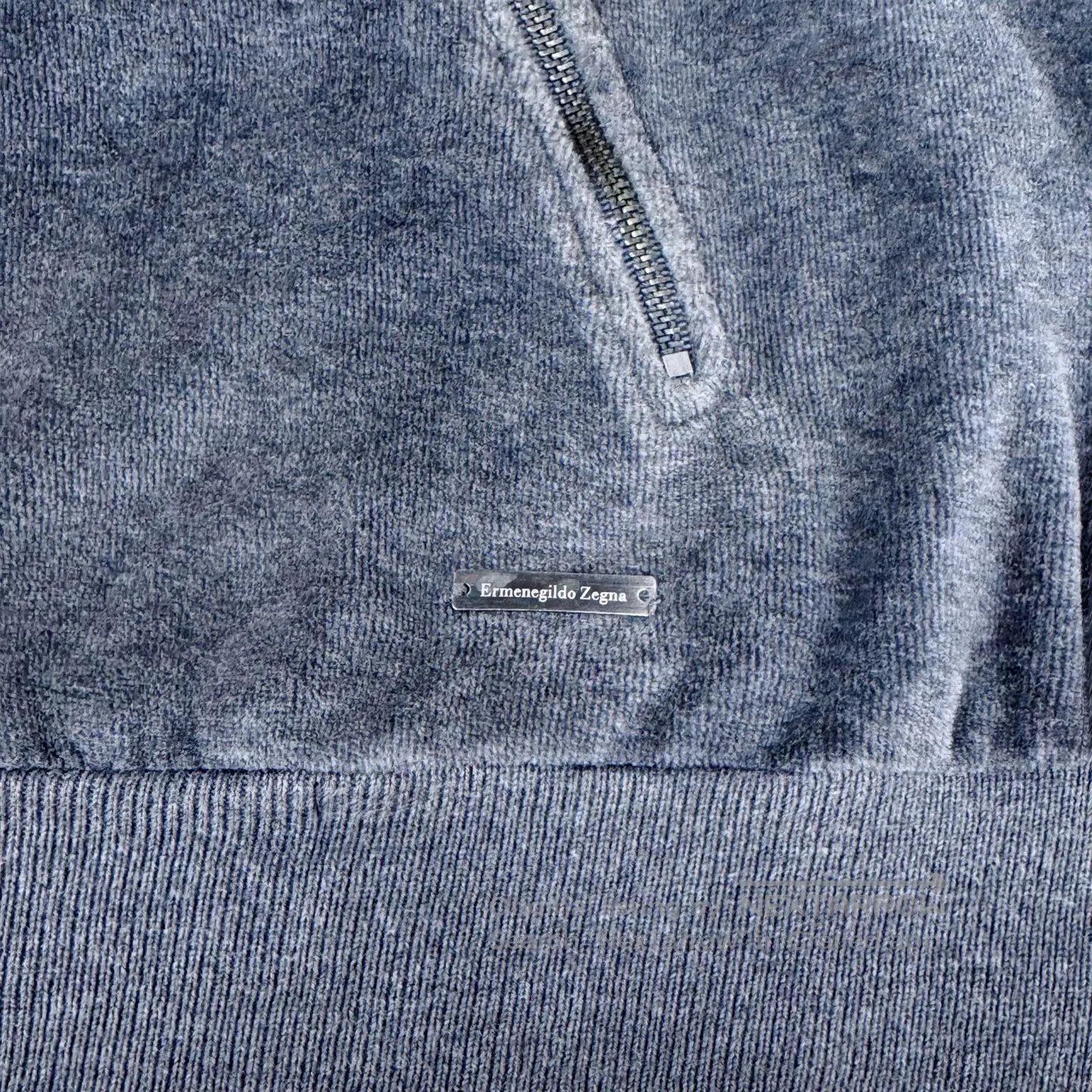 Ermenegildo Zegna Ermenegildo Zegna Grey Goose Down Zip-up Jacket with Metal Size US L / EU 52-54 / 3 - 4 Thumbnail