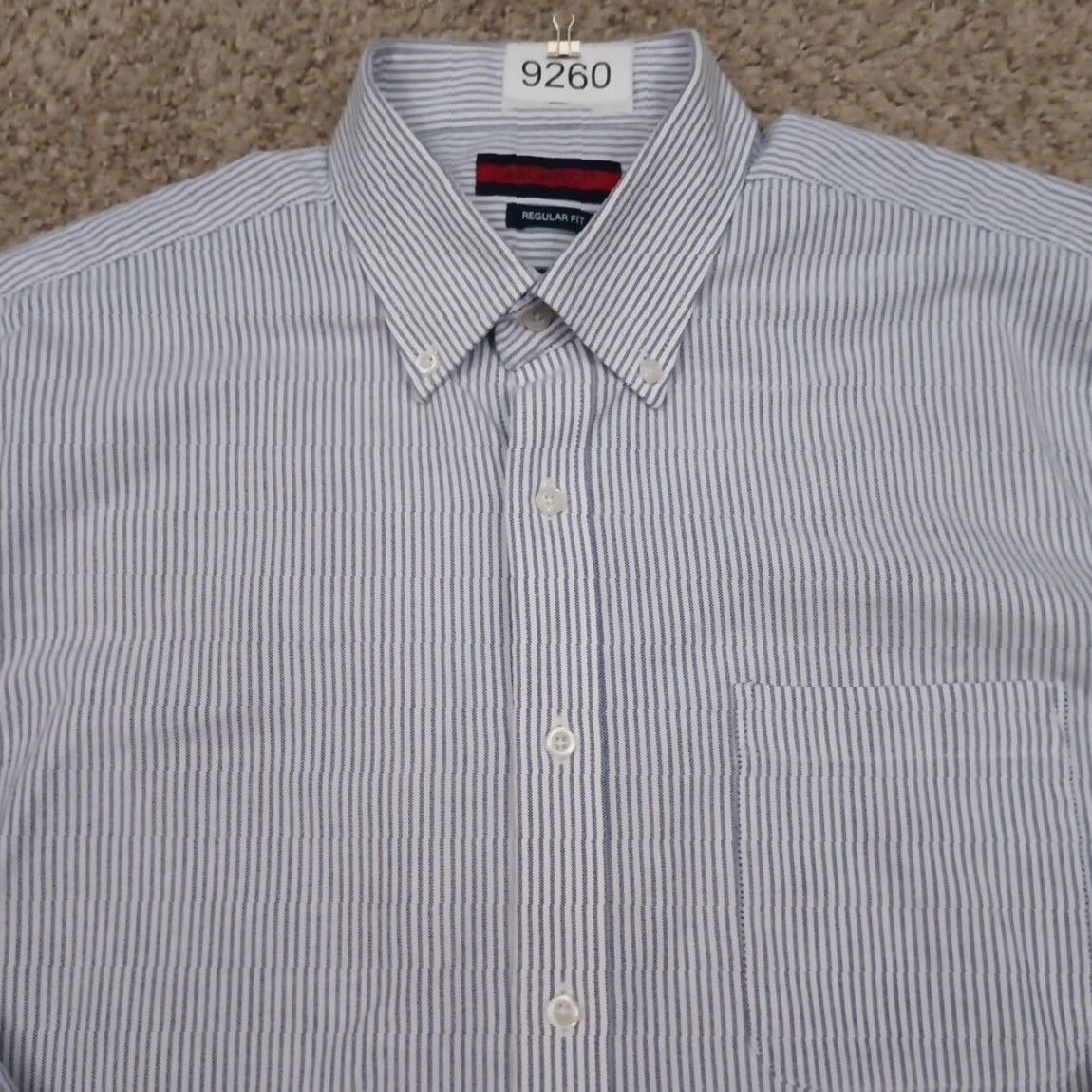 Architect Architect Shirt Mens Large Blue Striped Long Sleeve Button Down Cotton Blend Size US L / EU 52-54 / 3 - 3 Thumbnail