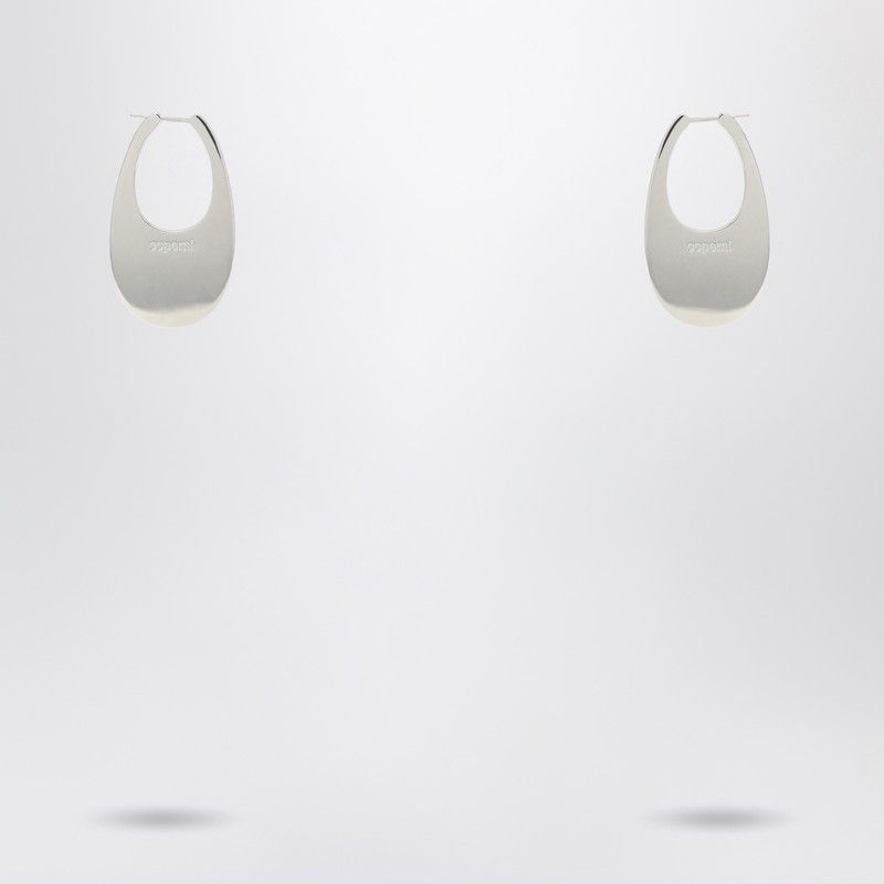 Coperni Coperni Large Silver Swipe Earrings Size ONE SIZE - 1 Thumbnail