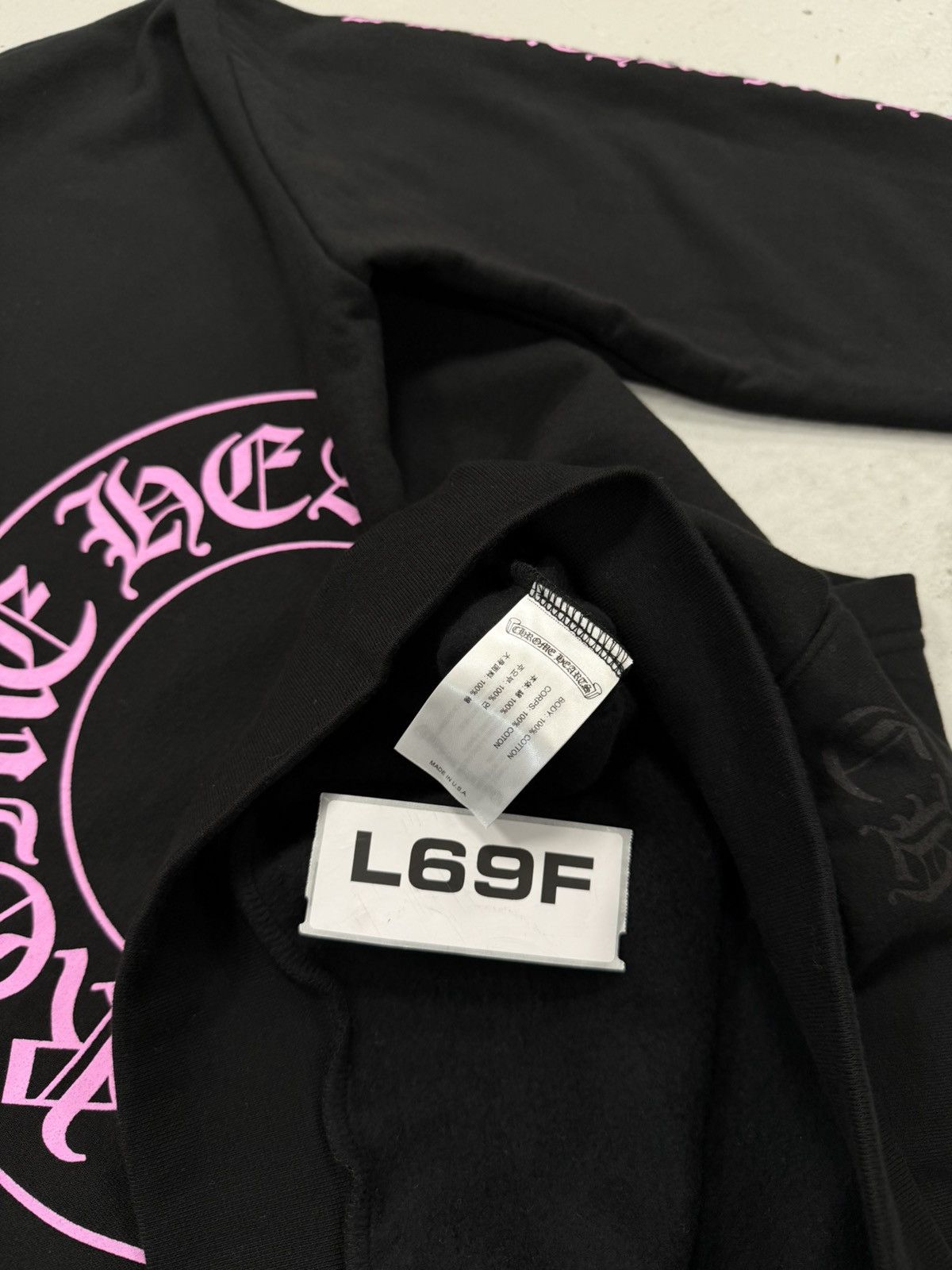 Chrome Hearts Chrome Hearts Exclusive Pink Horseshoe Logo Hoodie Black Size US XL / EU 56 / 4 - 5 Thumbnail