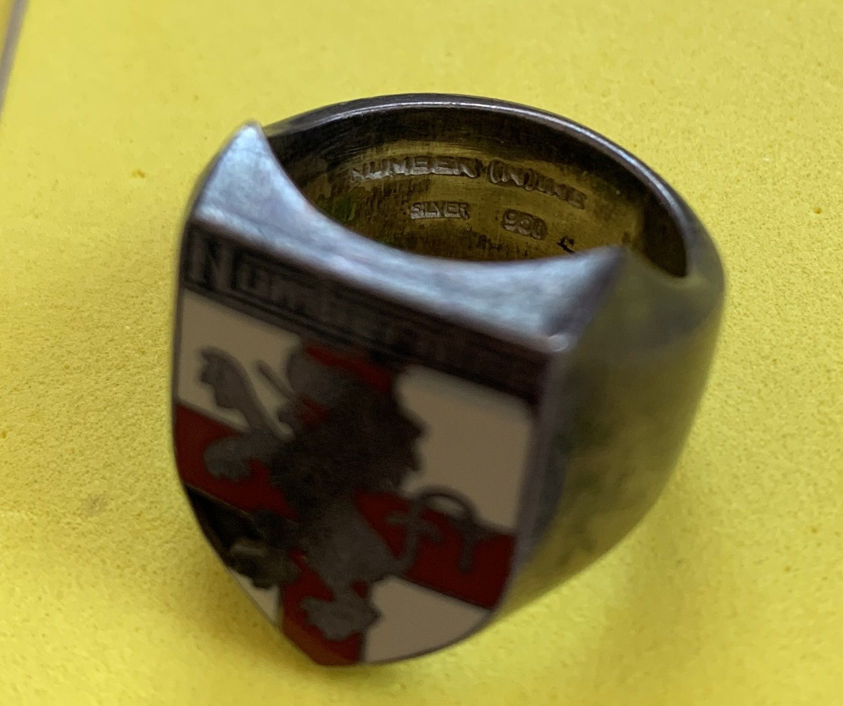 Number (N)ine SS00 Number (N)ine Lambretta Logo Sterling Silver Ring Size ONE SIZE - 6 Thumbnail