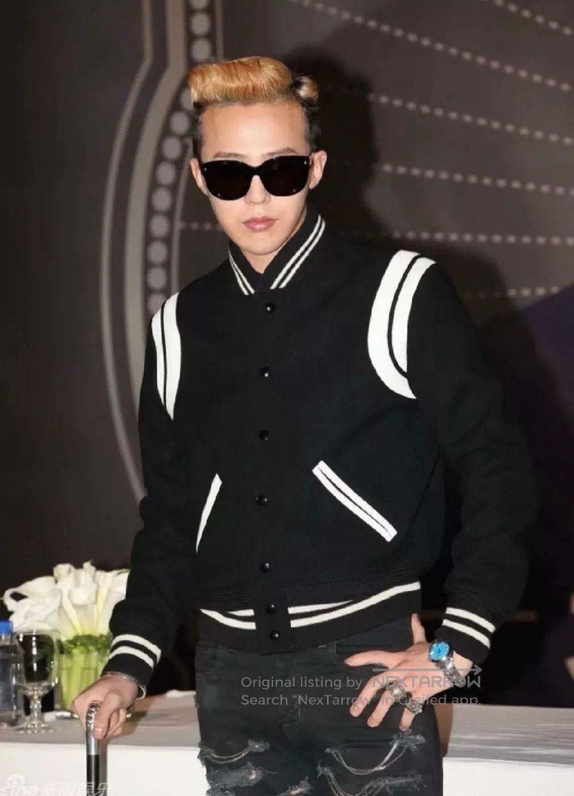 Saint Laurent Paris Saint Laurent Wool Baseball Jacket Back Logo. Size US L / EU 52-54 / 3 - 8 Thumbnail