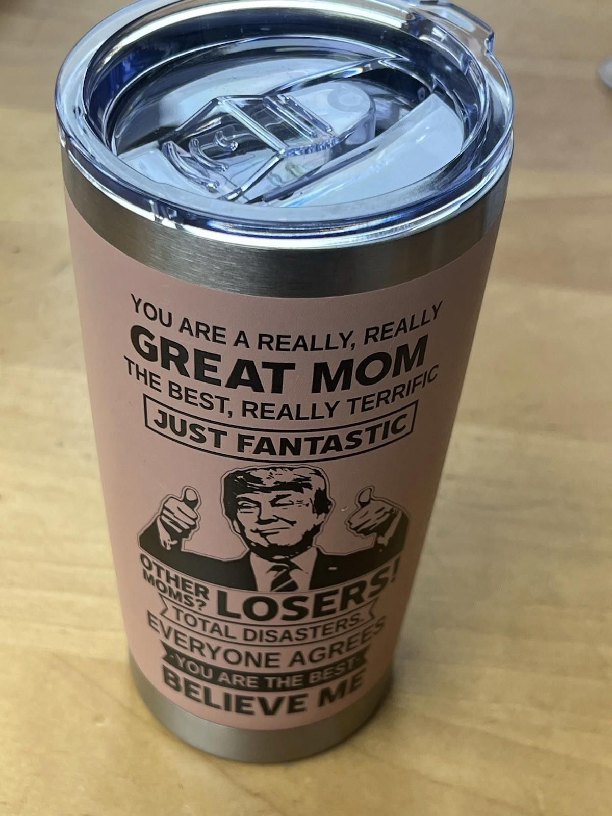 The Unbranded Brand Stainless Steel Insulated Tumbler 20 oz Great Mom Fant Trump Size ONE SIZE - 6 Thumbnail
