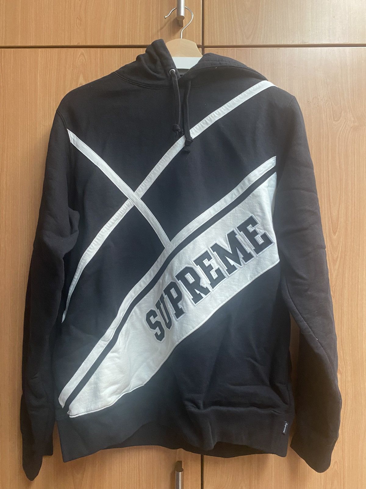 Supreme Diagonal Hoodie Size M Unworn
