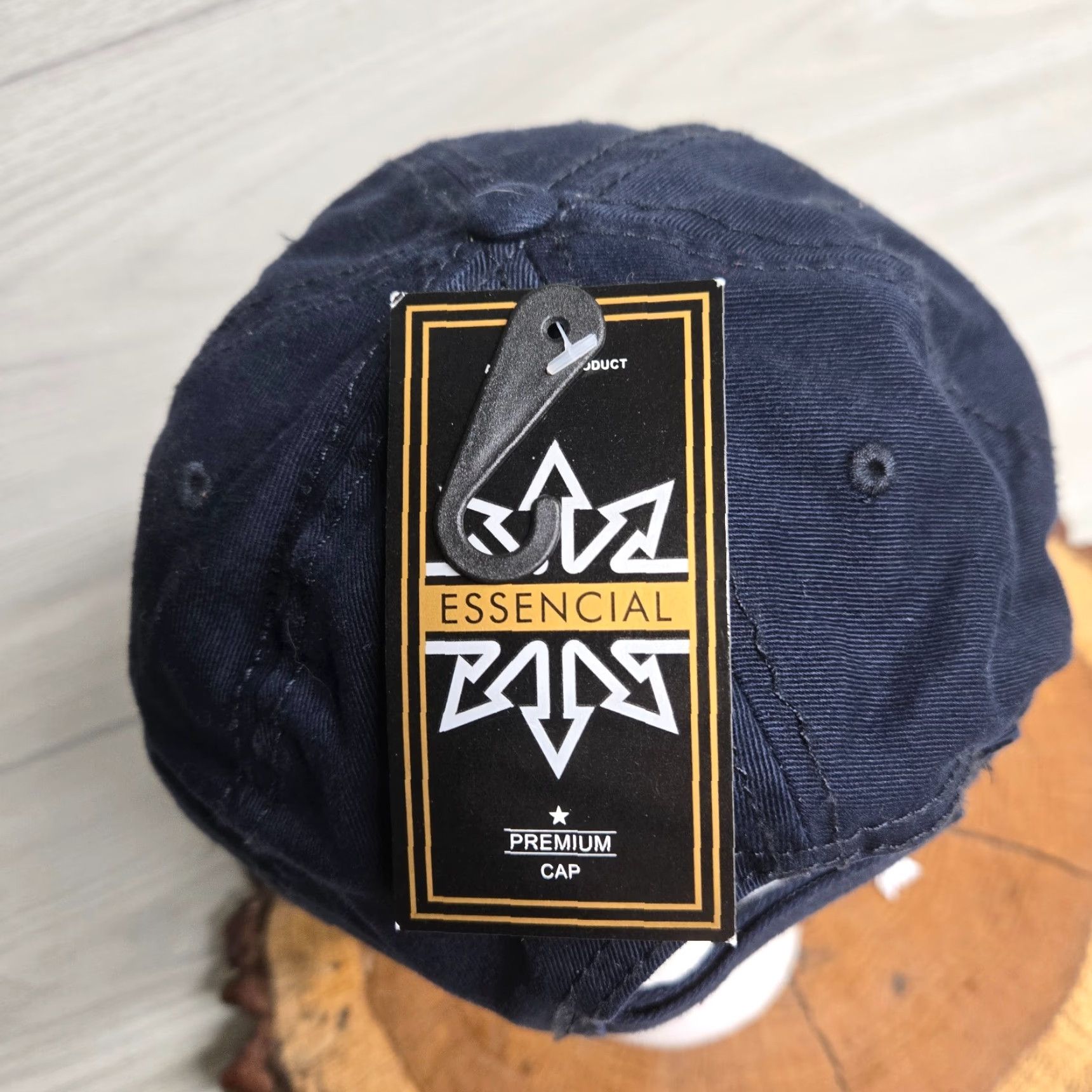 Vintage Blue Hat Cap Adjustable Unisex Adults Myrtle Beach SC Twill Football Baseball Cap Casu al - Adult Size Adjustable Blue Hat Size ONE SIZE - 4 Thumbnail