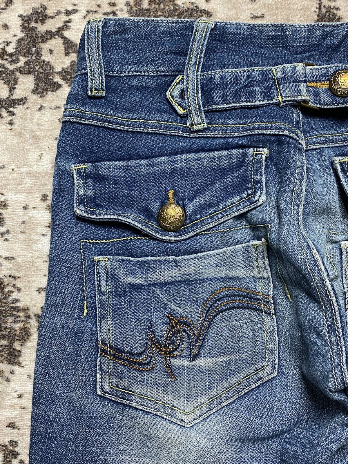 If Six Was Nine Rare Trash Denim Bootcut Size US 29 - 14 Thumbnail