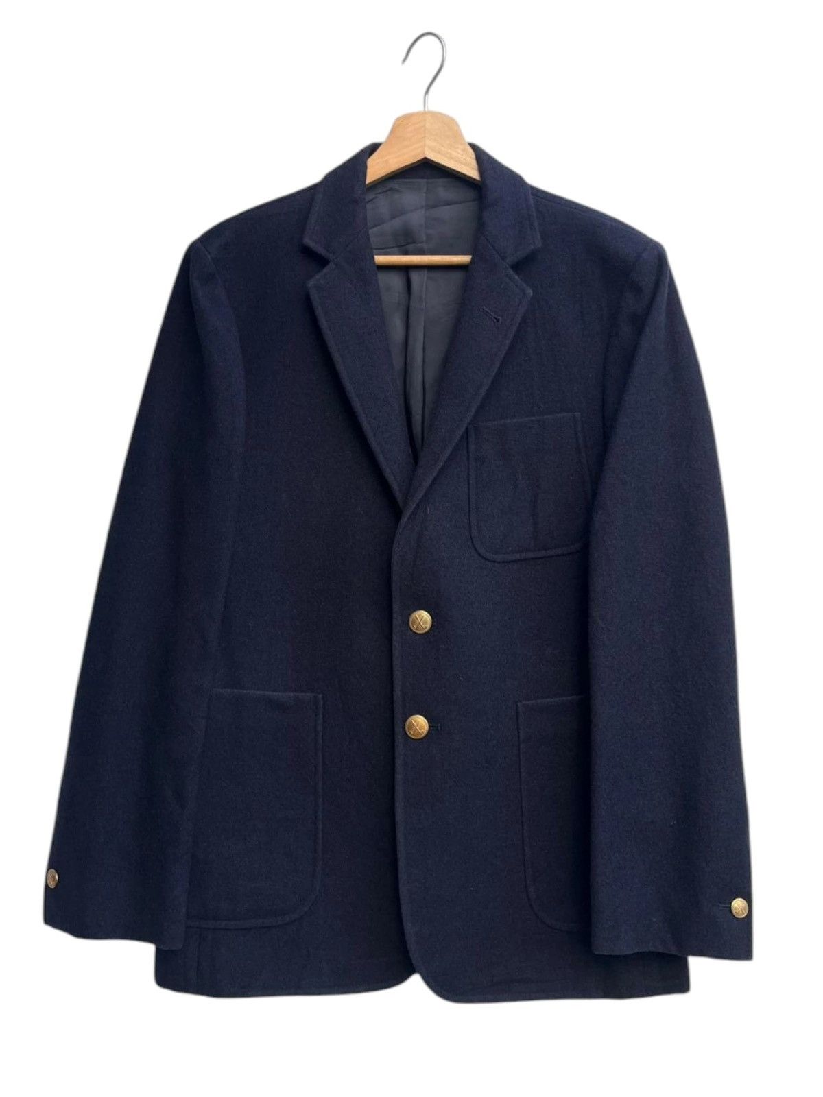 Maison Kitsune Maison Kitsuné Stripes Seersucker Teddy Jacket Navy