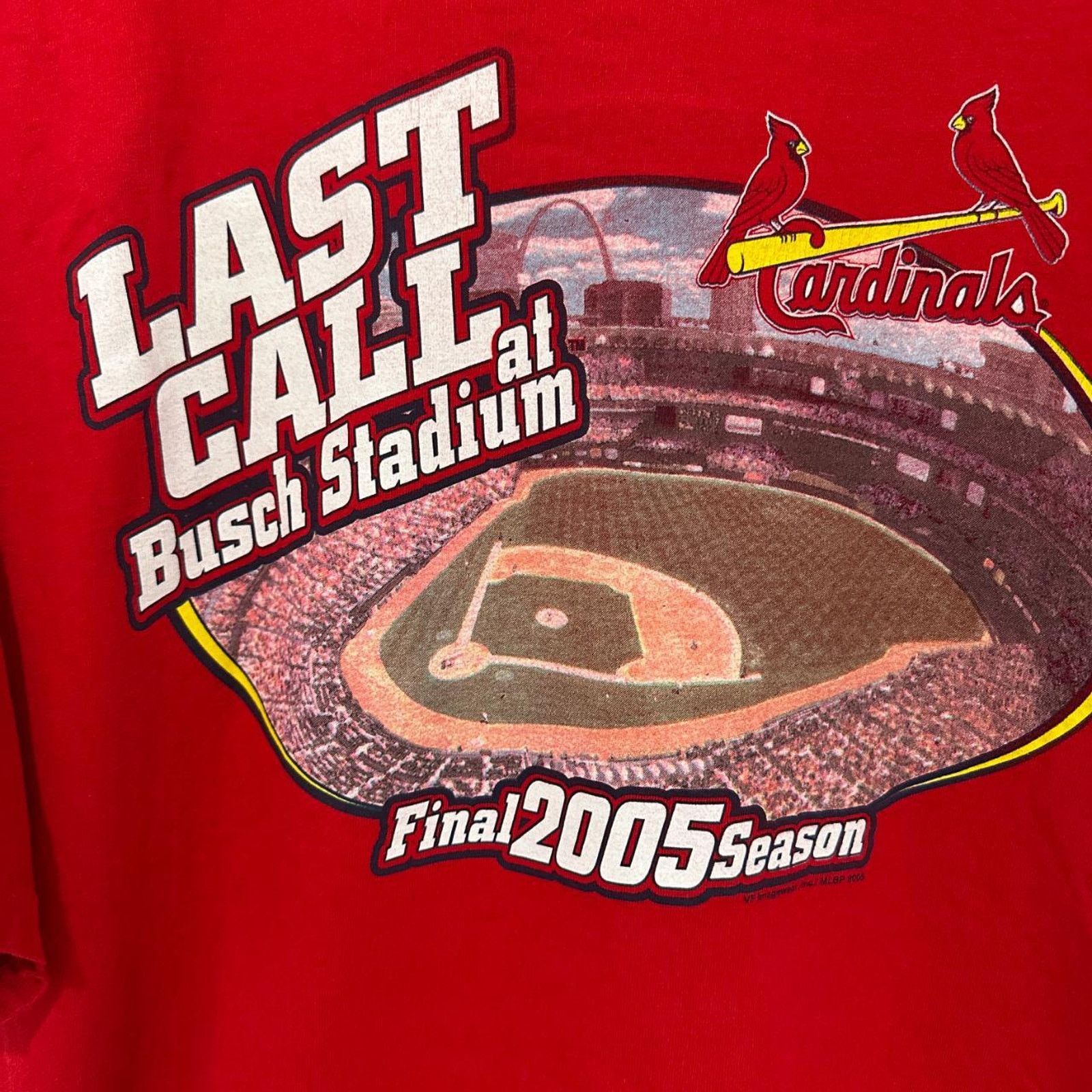 Lee × MLB × Vintage Vintage 2005 Cardinals Busch Stadium T-Shirt - Large Size US L / EU 52-54 / 3 - 2 Thumbnail