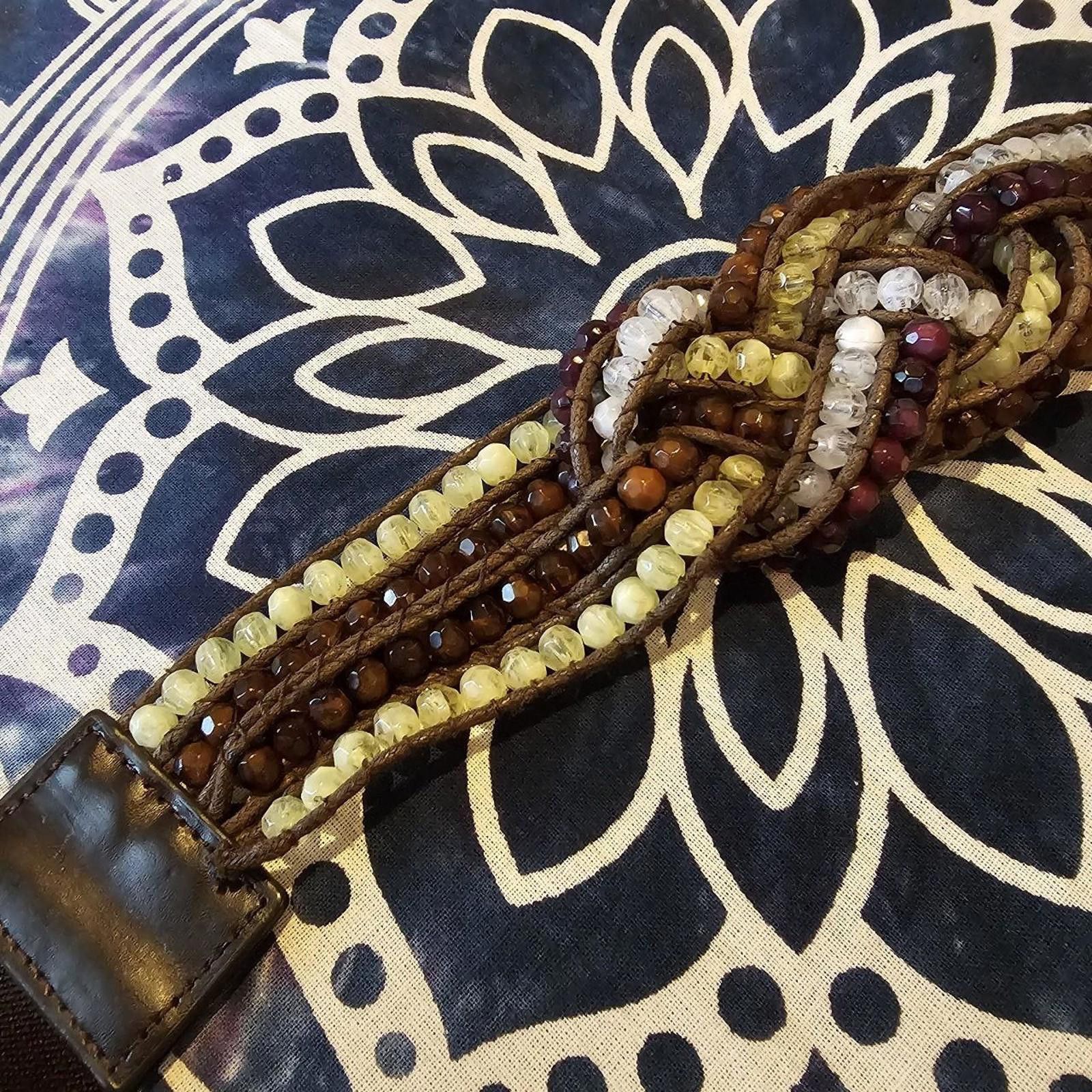 Designer Women's Beaded XL Belt Size ONE SIZE - 3 Thumbnail