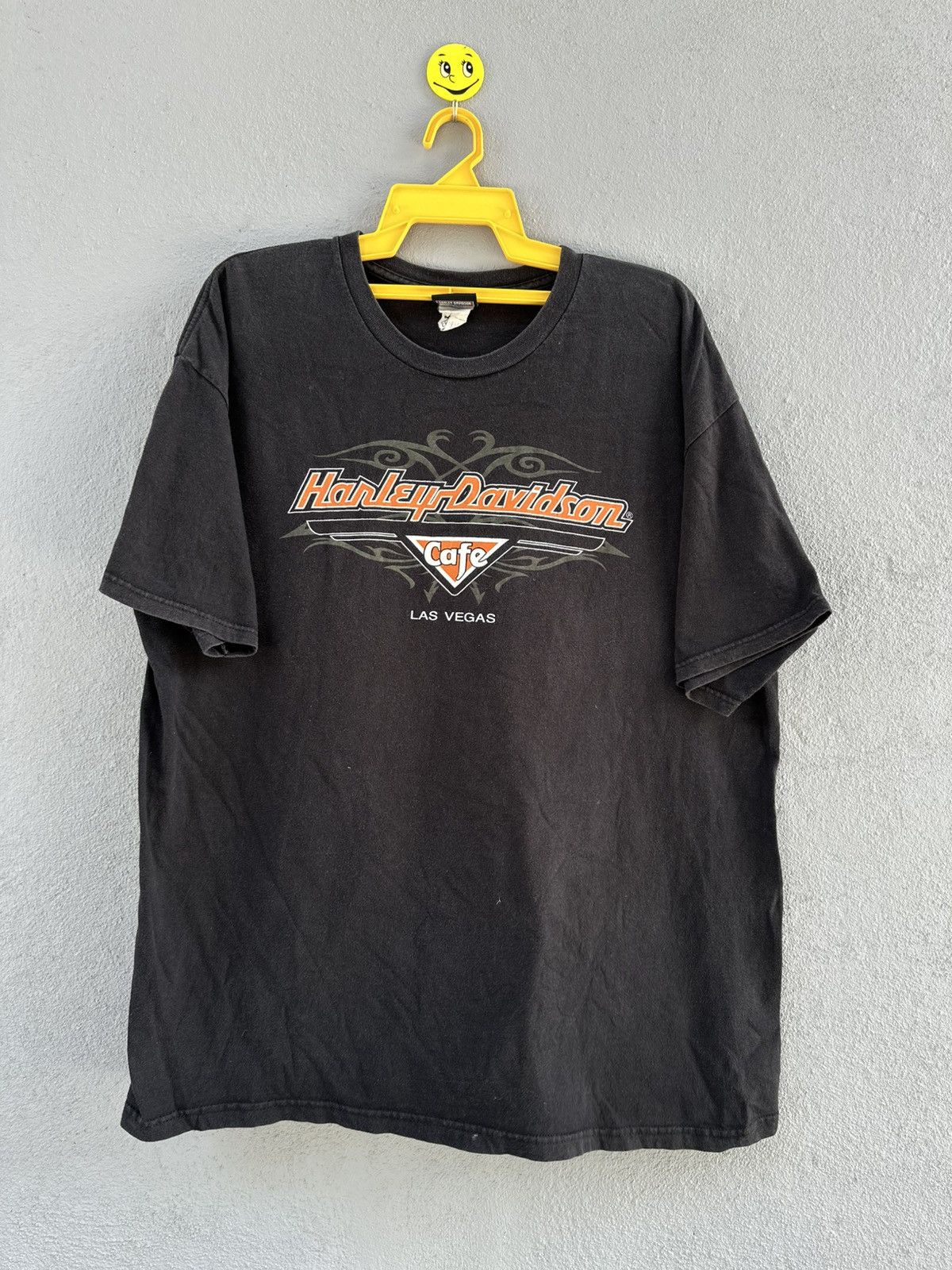 Harley Davidson Thrashed Vintage Harley Davidson Cafe Las Vegas Flame Faded Size US XL / EU 56 / 4 - 1 Thumbnail
