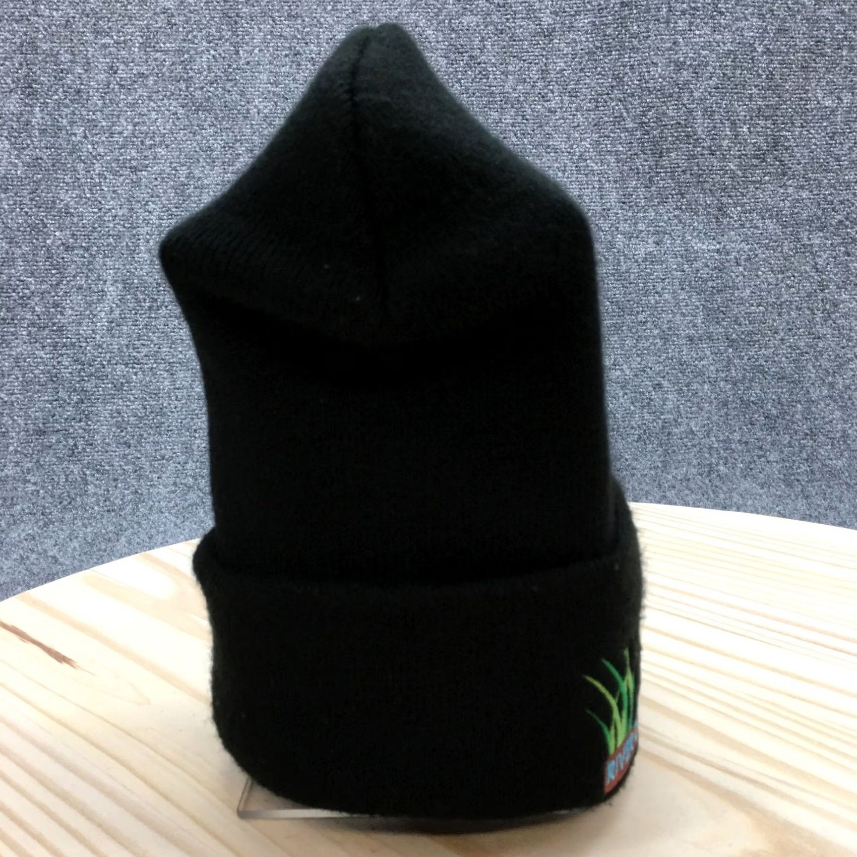 Carhartt Carhartt Beanie Hat Mens One Size Black Embroidered Logo River City Lawn Care Knit Cap Size ONE SIZE - 6 Thumbnail