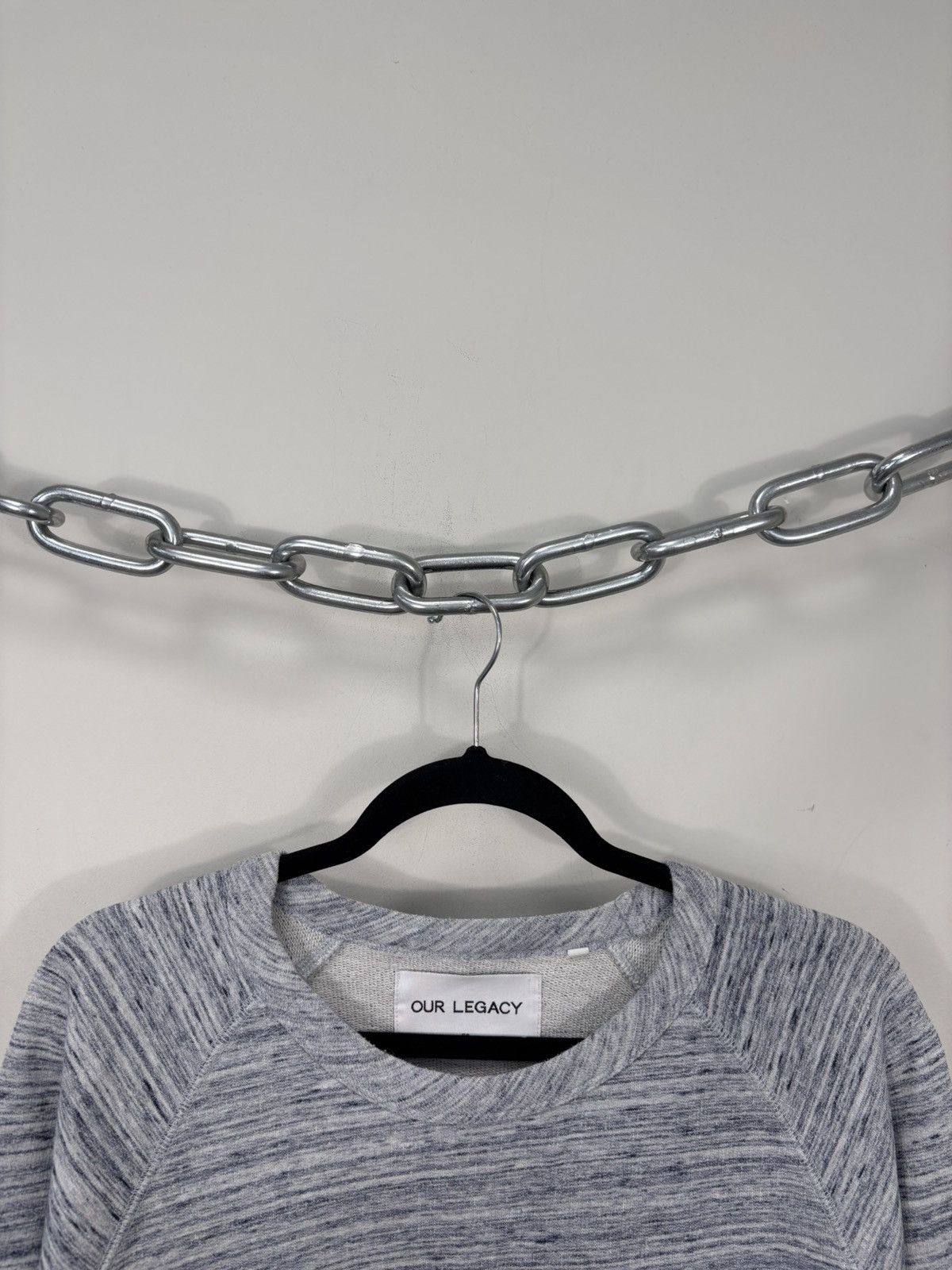 Our Legacy Our Legacy AW14 Blue Grey Melange Sweatshirt Pullover Size US L / EU 52-54 / 3 - 3 Thumbnail