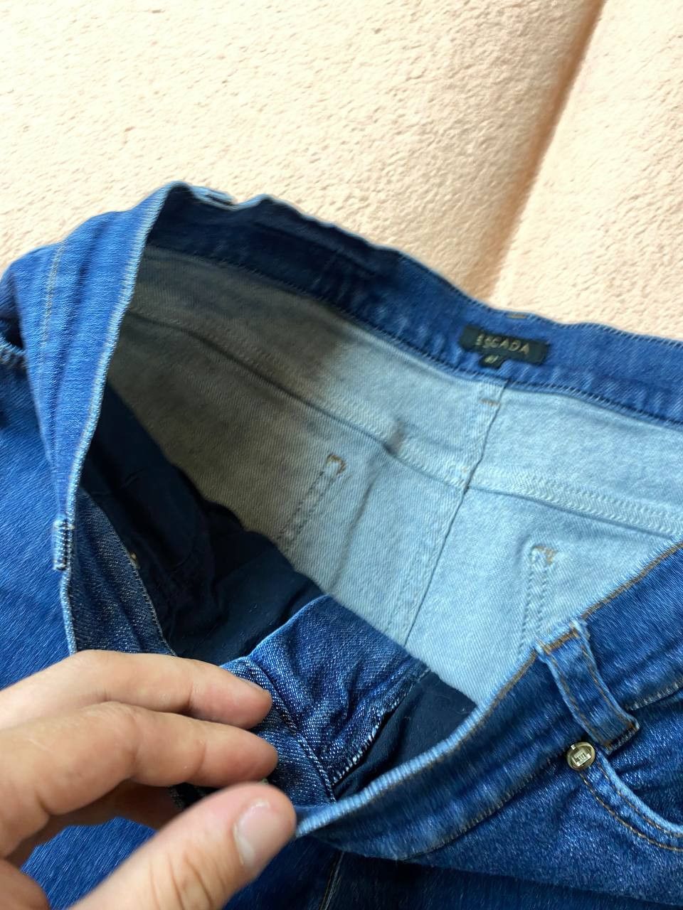 Escada × Vintage Vintage Y2K faded blue washed baggy wide leg jeans Size 40" / US 18 - 8 Thumbnail