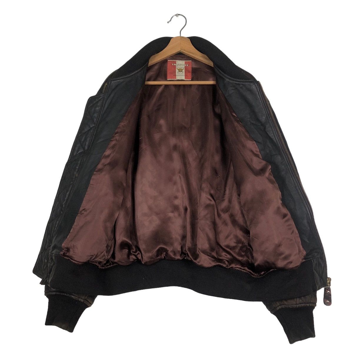Japanese Brand 🔥Vintage Fly Leather Jacket Riot Military Bigi Japan Size US L / EU 52-54 / 3 - 12 Thumbnail